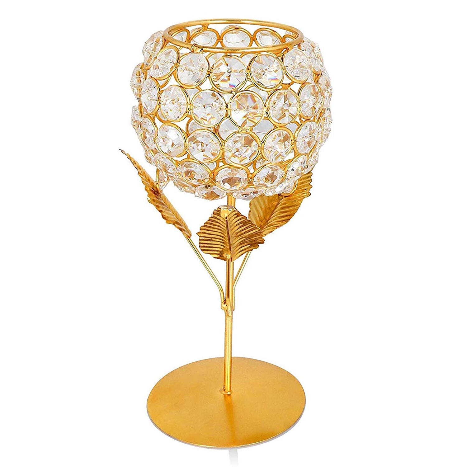 Golden Rose Candle Holder for Home Decor |