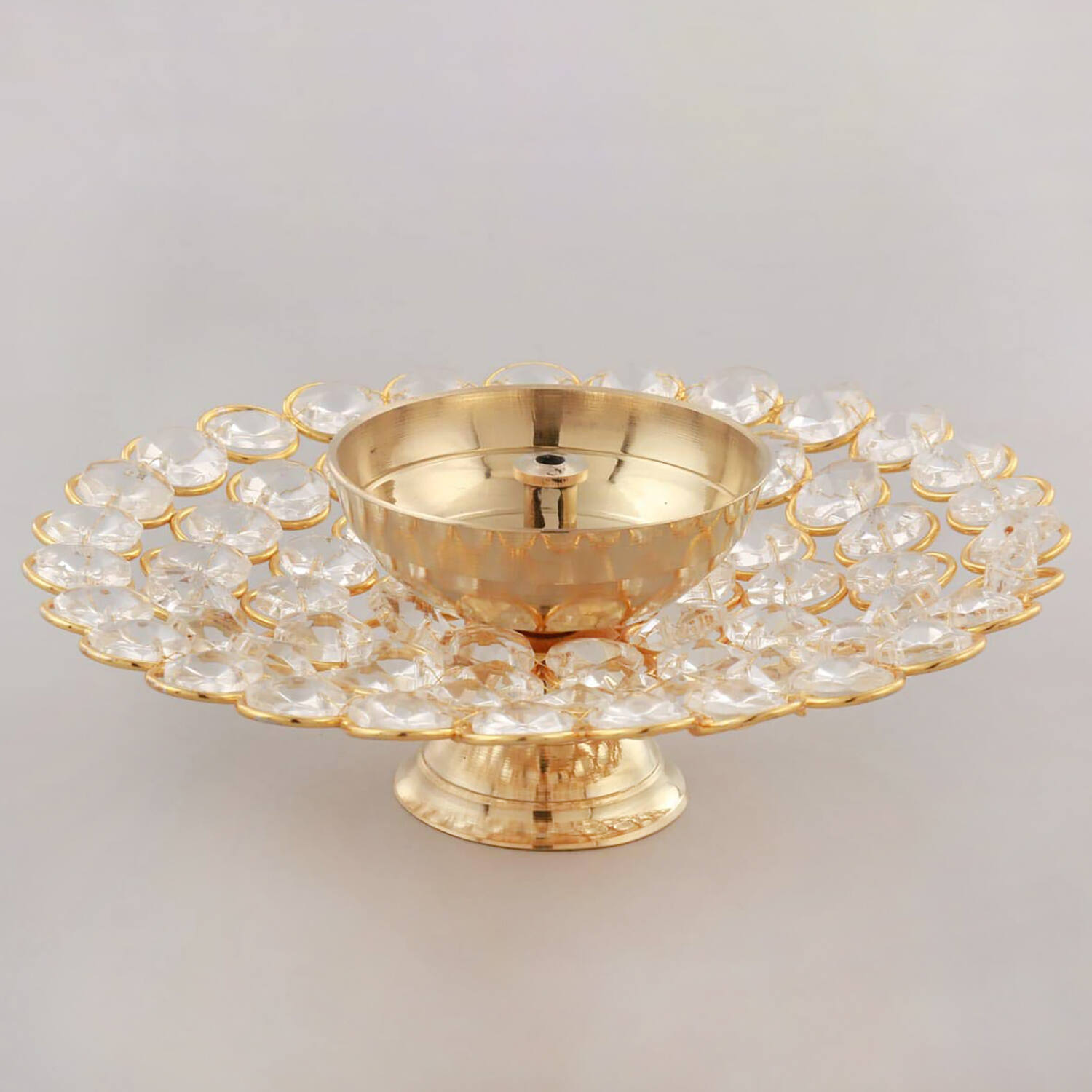Akhand Diya Brass Oil Puja Lamp for Home Office |