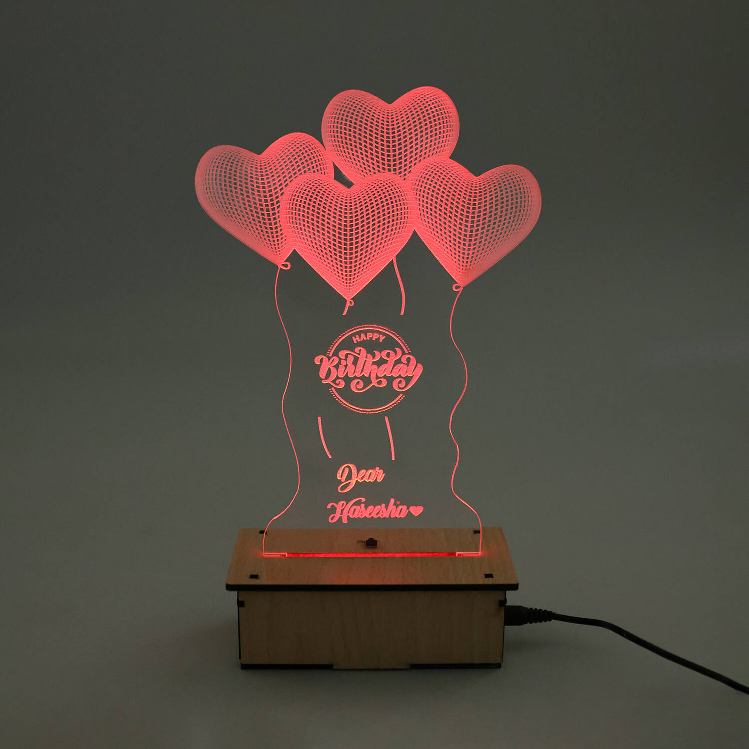 Heart 3D Illusion Lamp |