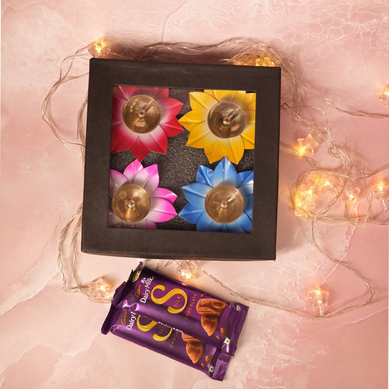 Shimmering Diwali Diyas with Dairy Milk Silk |