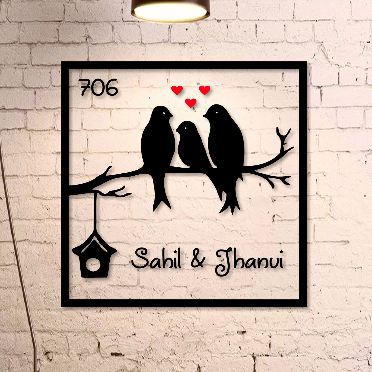 Love Of Birds Name Plate |