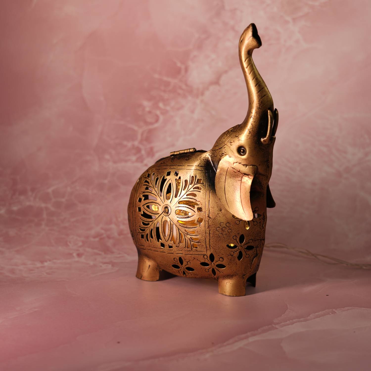 Enlightened Elephant T Light Holder |