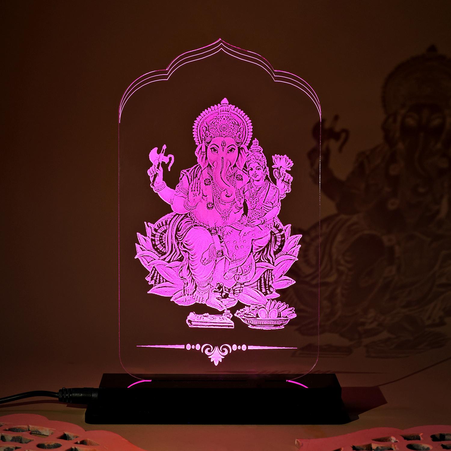 Ganesha Grace Engraved Led Lamp |