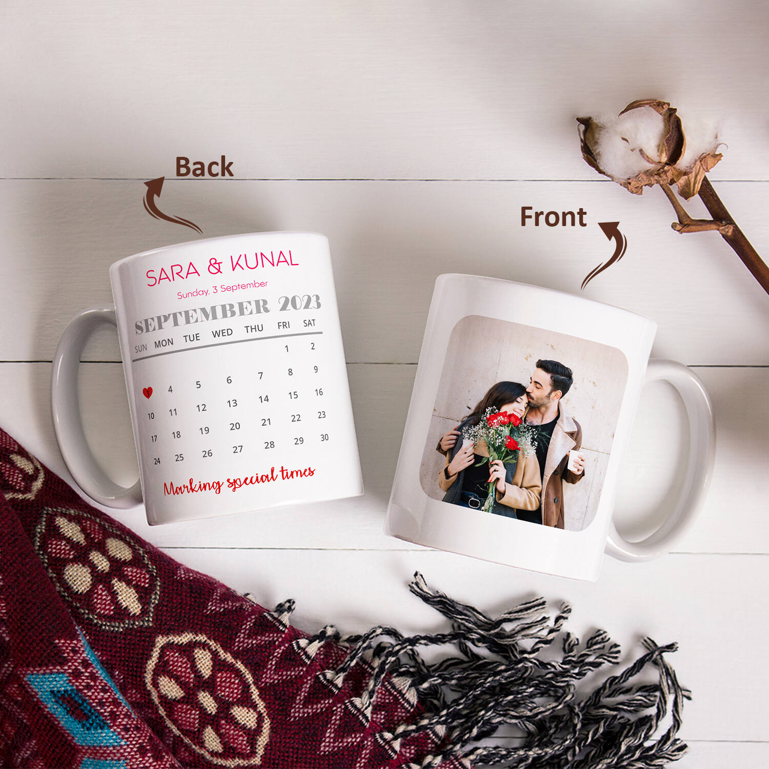 Personalised Calendar Photo Mug |