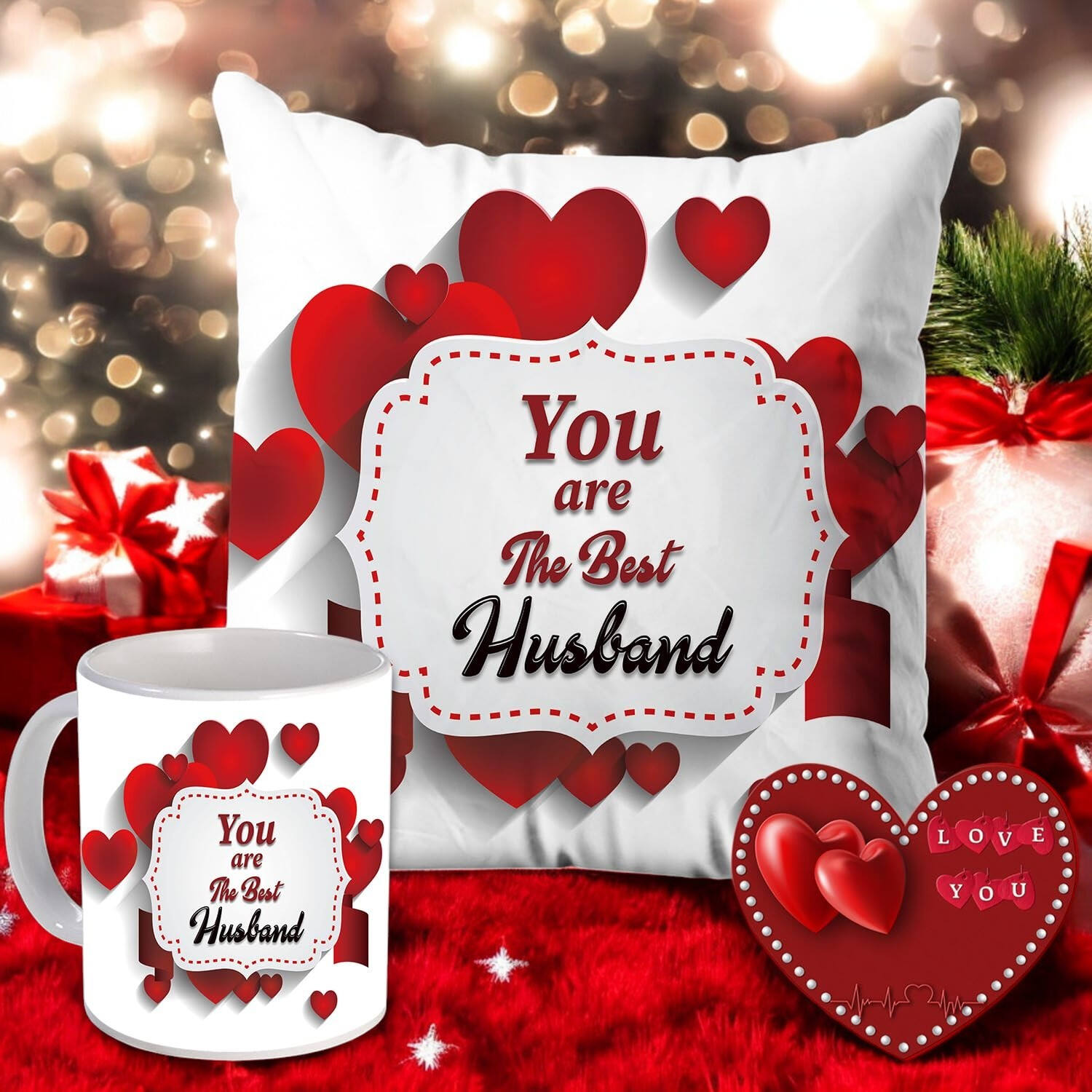 Best Husband Cushion Mug Combo |