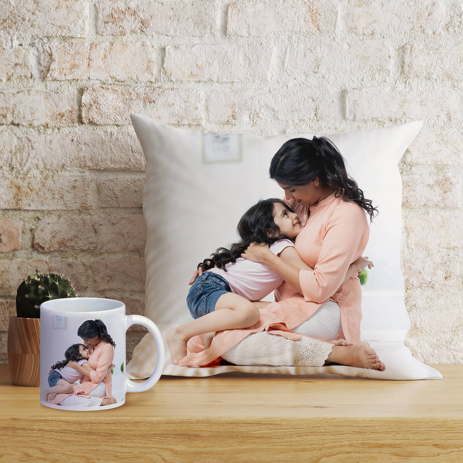 Personalised Relaxing Cushion With Mug |