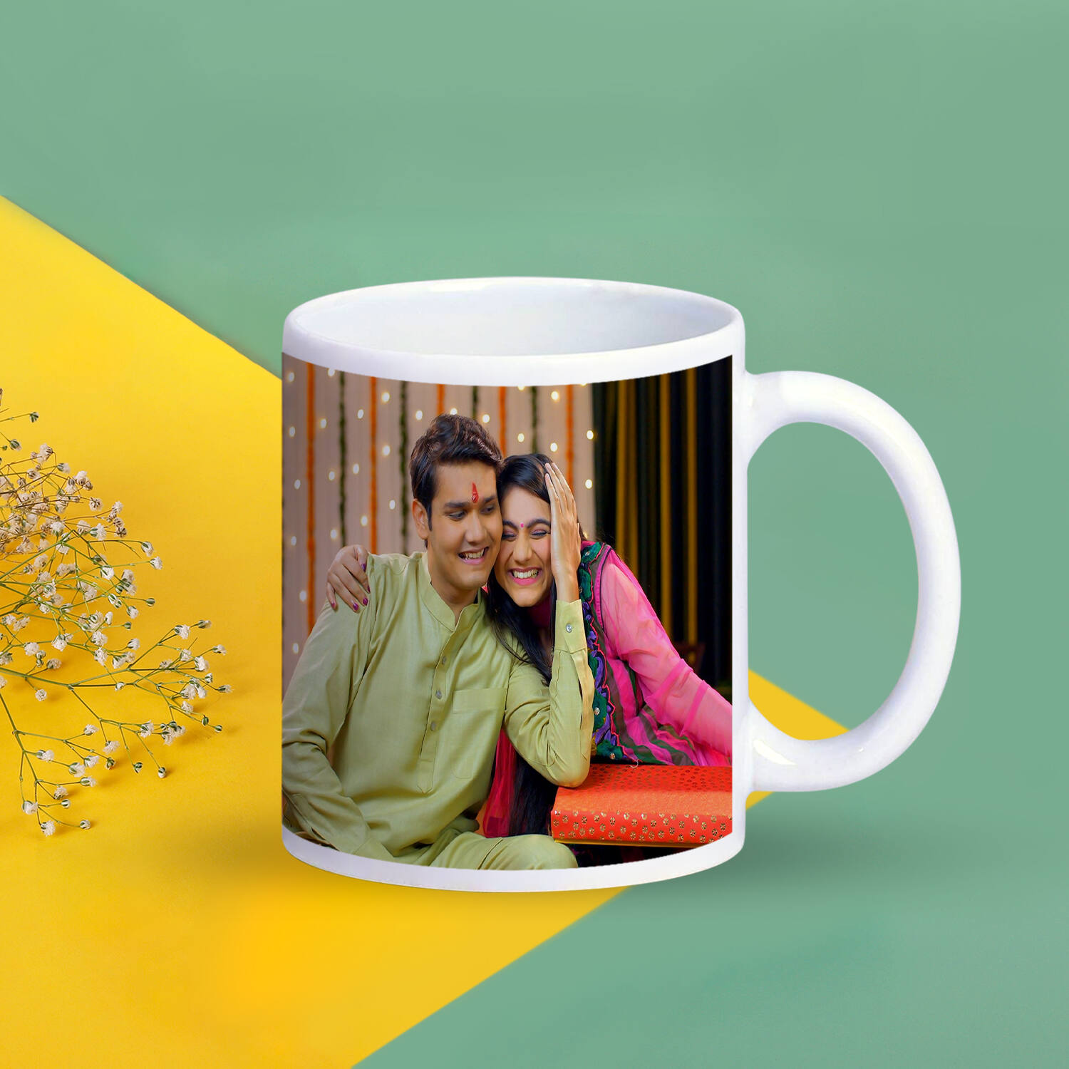 My Brother My Smile Personalized Rakhi Mug |