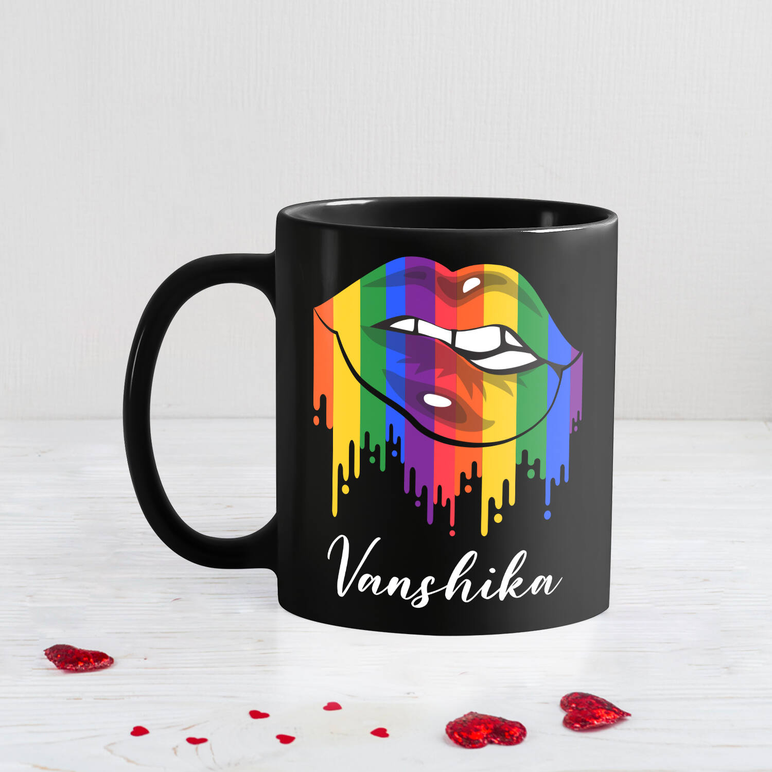 Shiny Black Magical Valentine Mug |