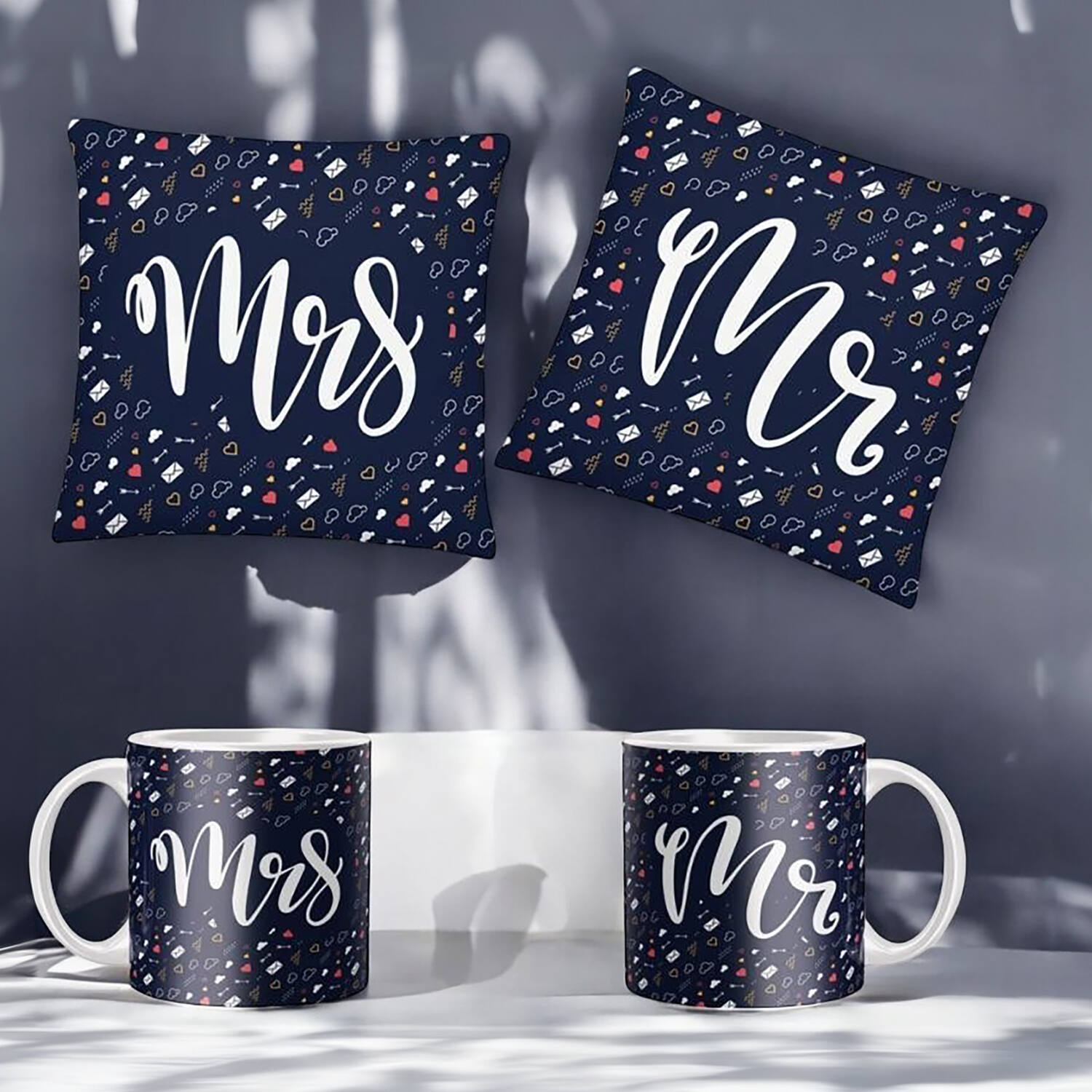 Valentine Mr and Mrs Mug Set |