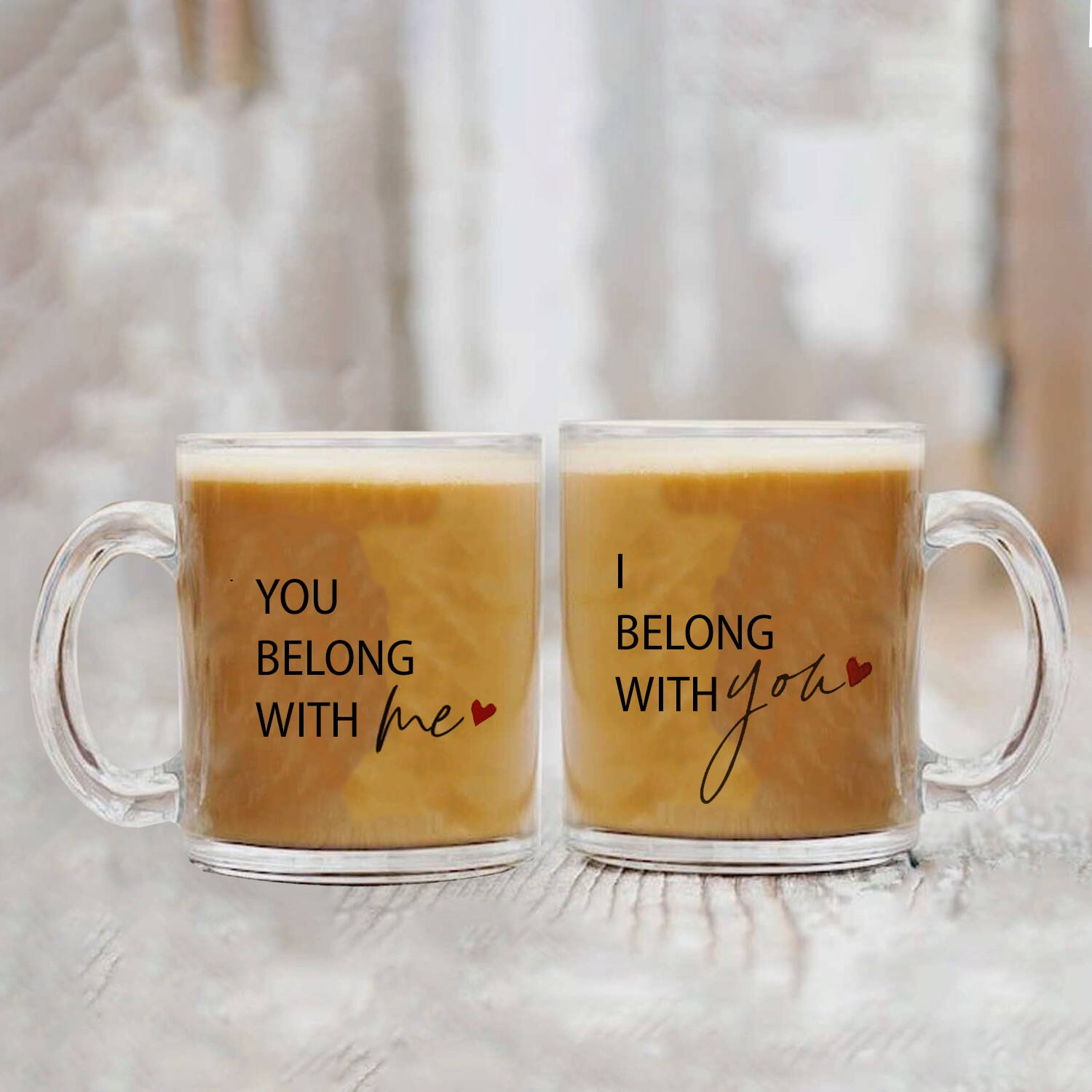 Being Together Glass Mugs Combo |