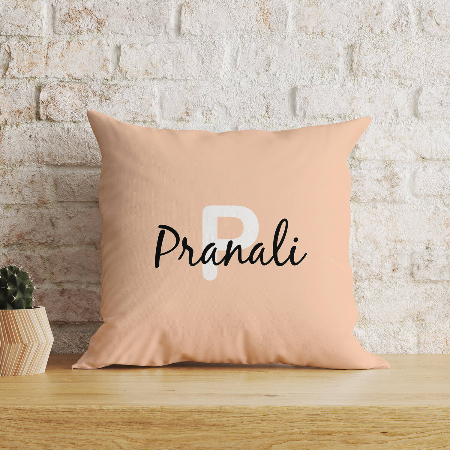 Personalised Name Cushion With Initial |