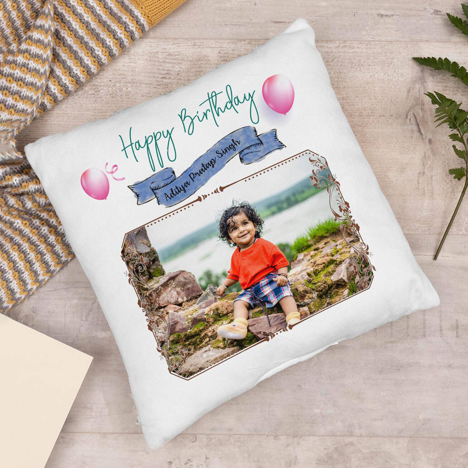 Birthday Quest Personalized Cushion 16 Inches |
