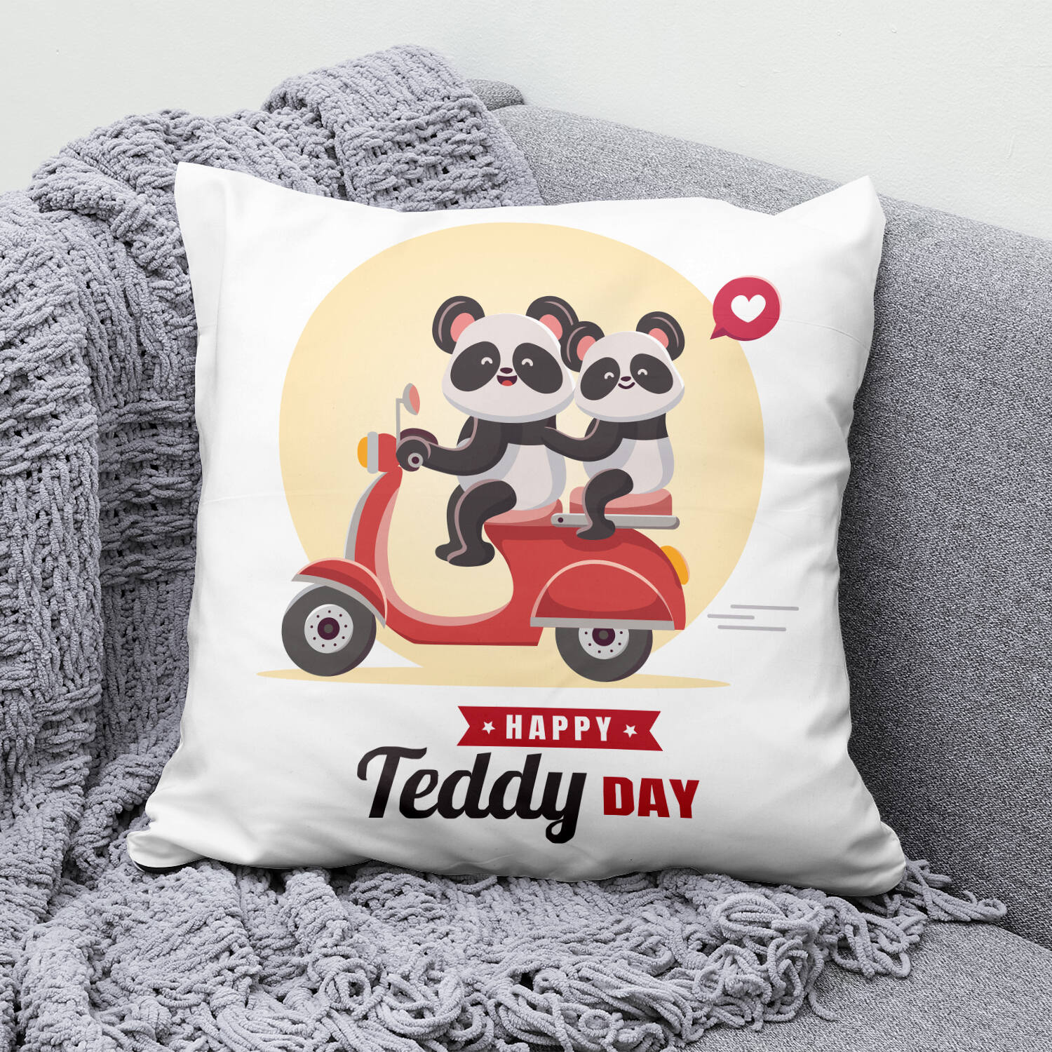 Valentines Teddy Day Fun Cushion |