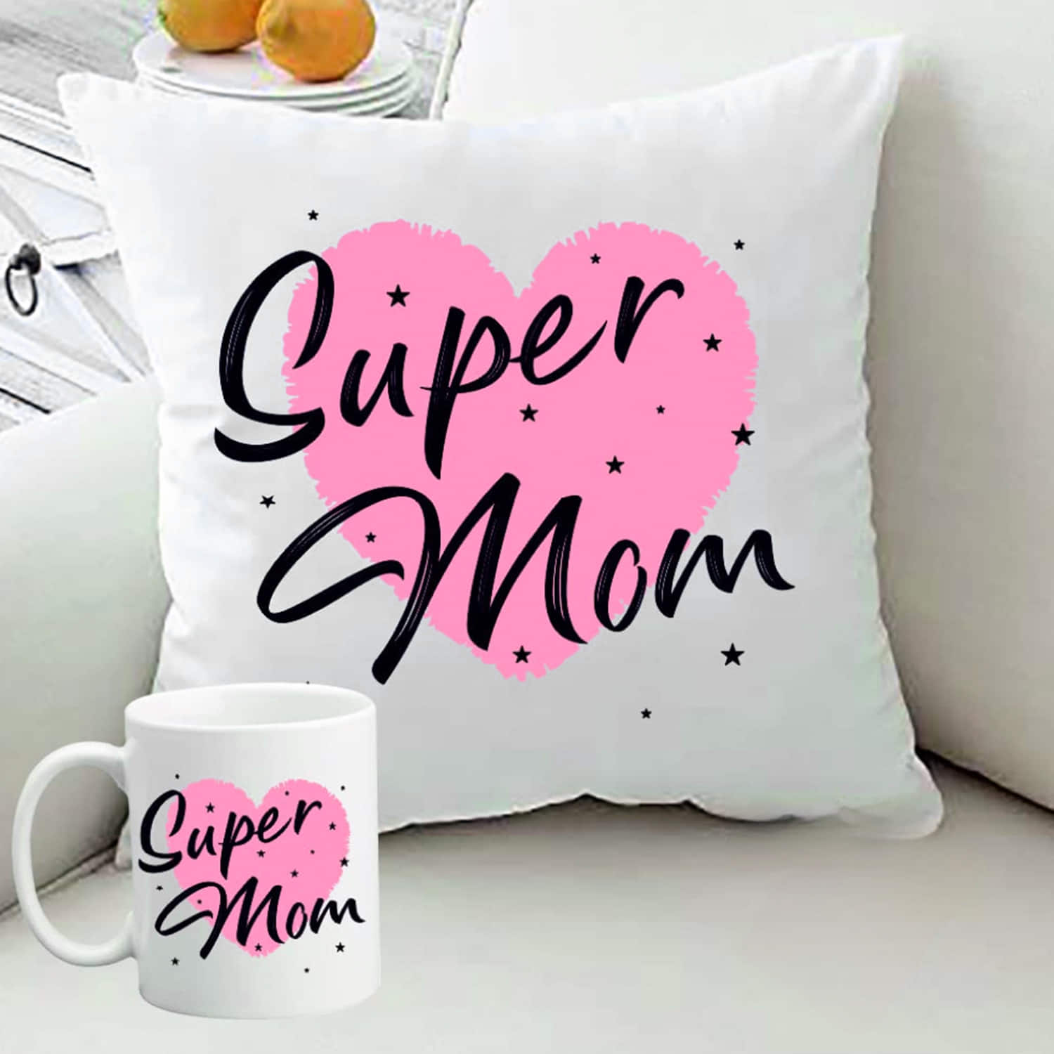 Super Mom Cushion and Mug Combo |