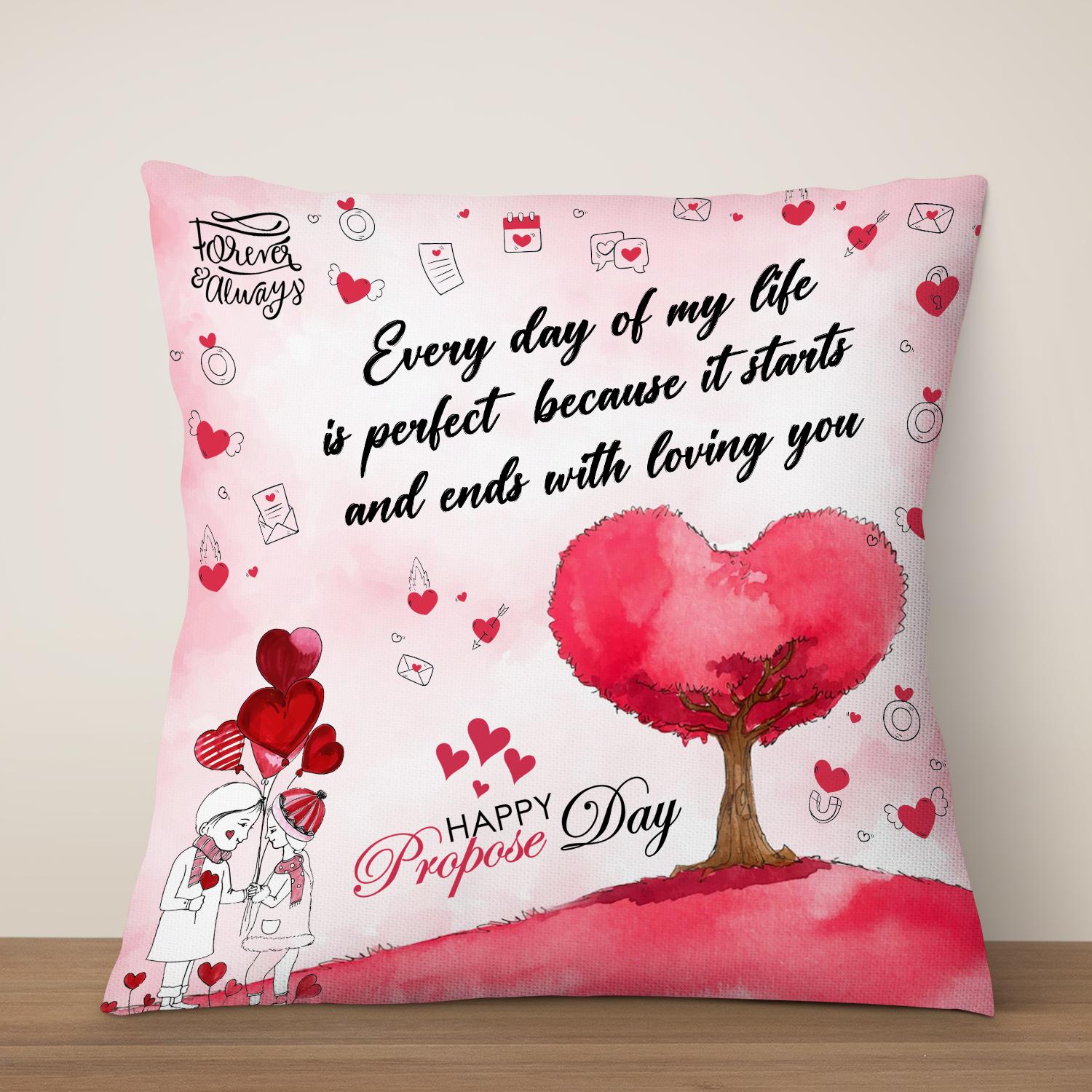 Celestial Propose Day Cushion |