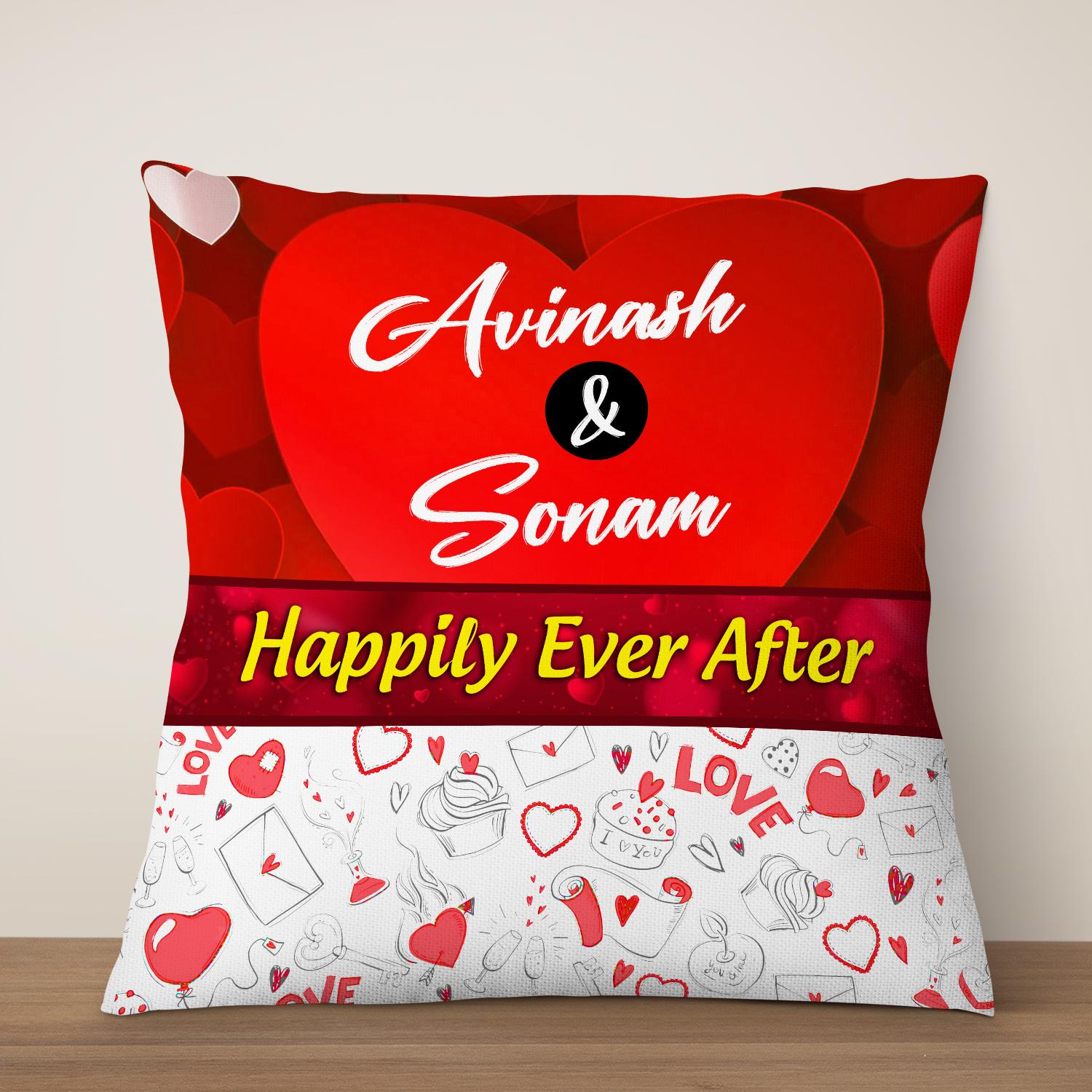 Happily Ever After Personalized Cushion |
