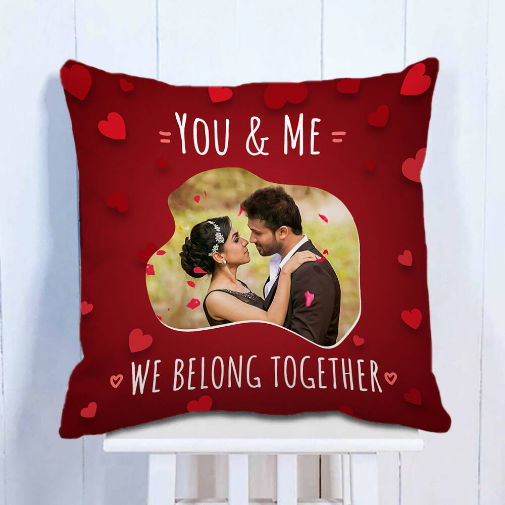 Buy You & Me Photo Cushion - Best Gift For Couples |