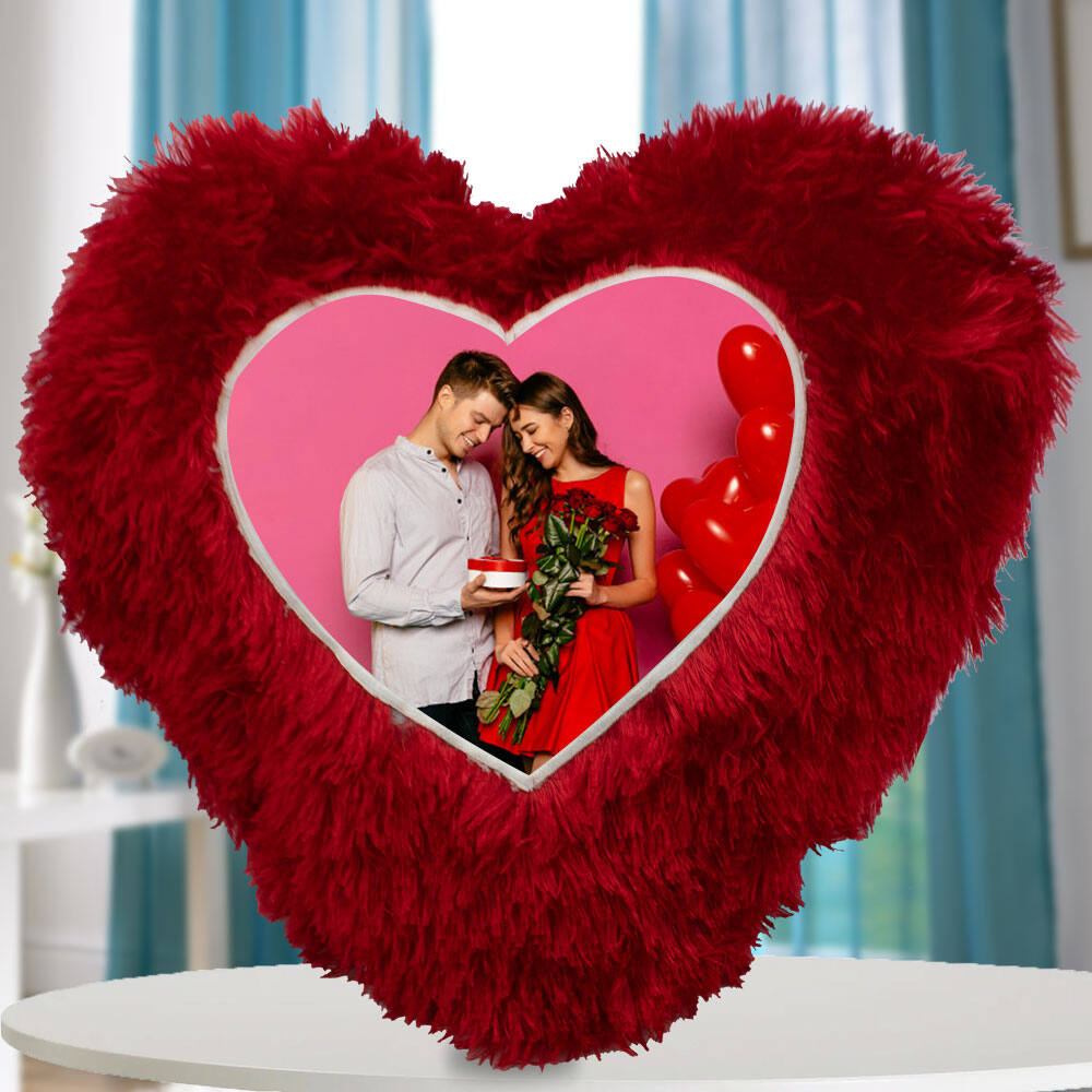 Heart Shape Photo Cushion |