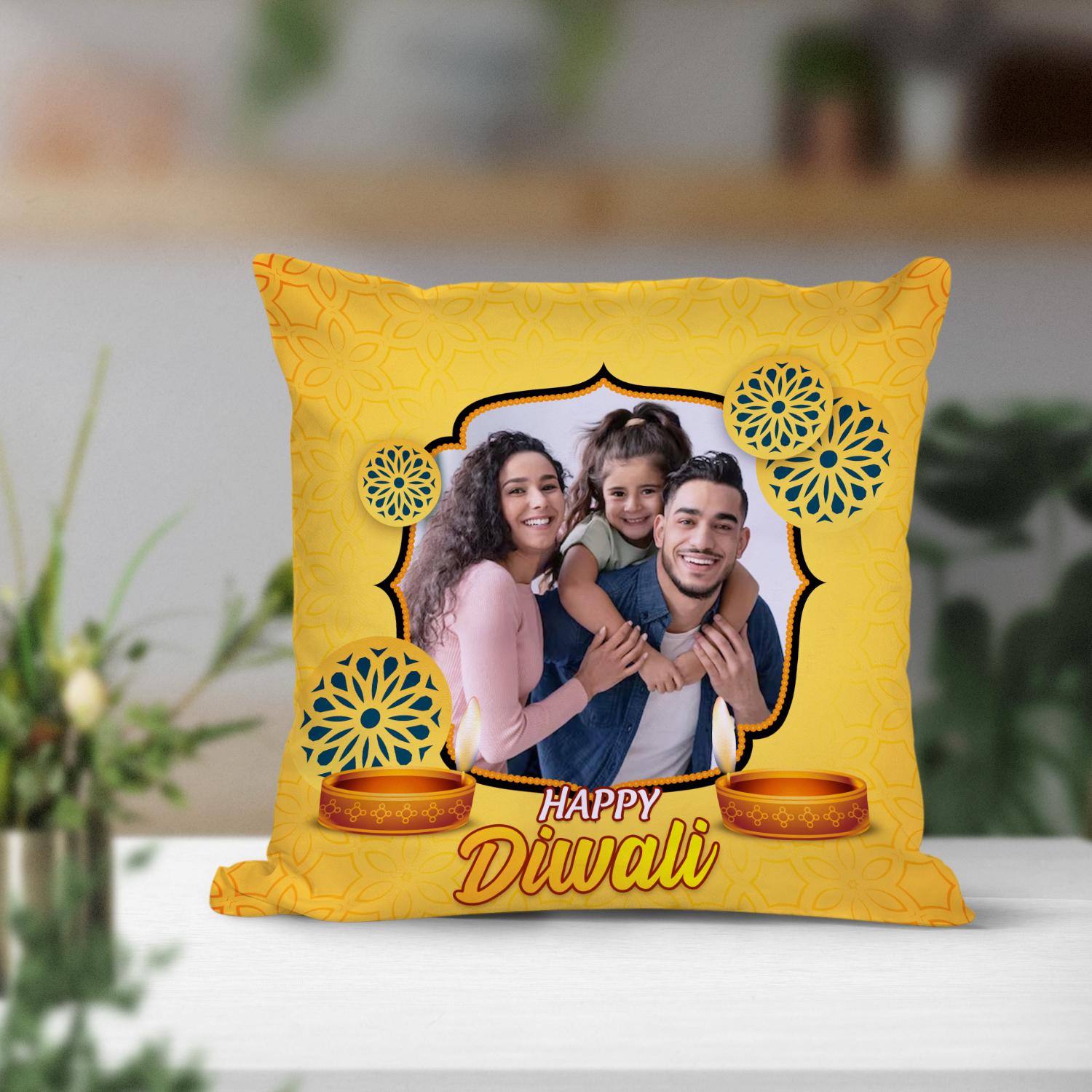Personalized Happy Diwali Cushion |