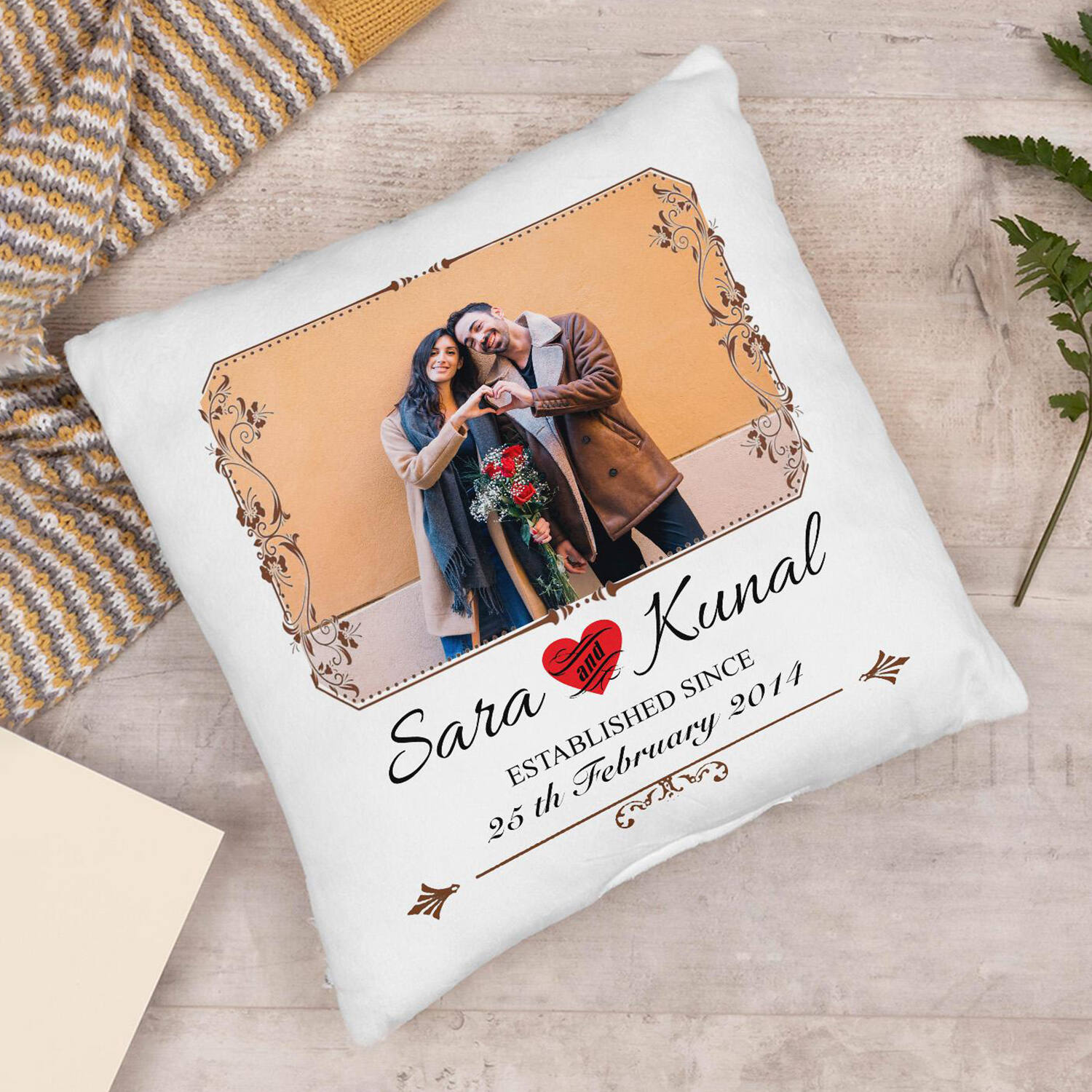 Forever Together Personalized Cushion 16 Inches |