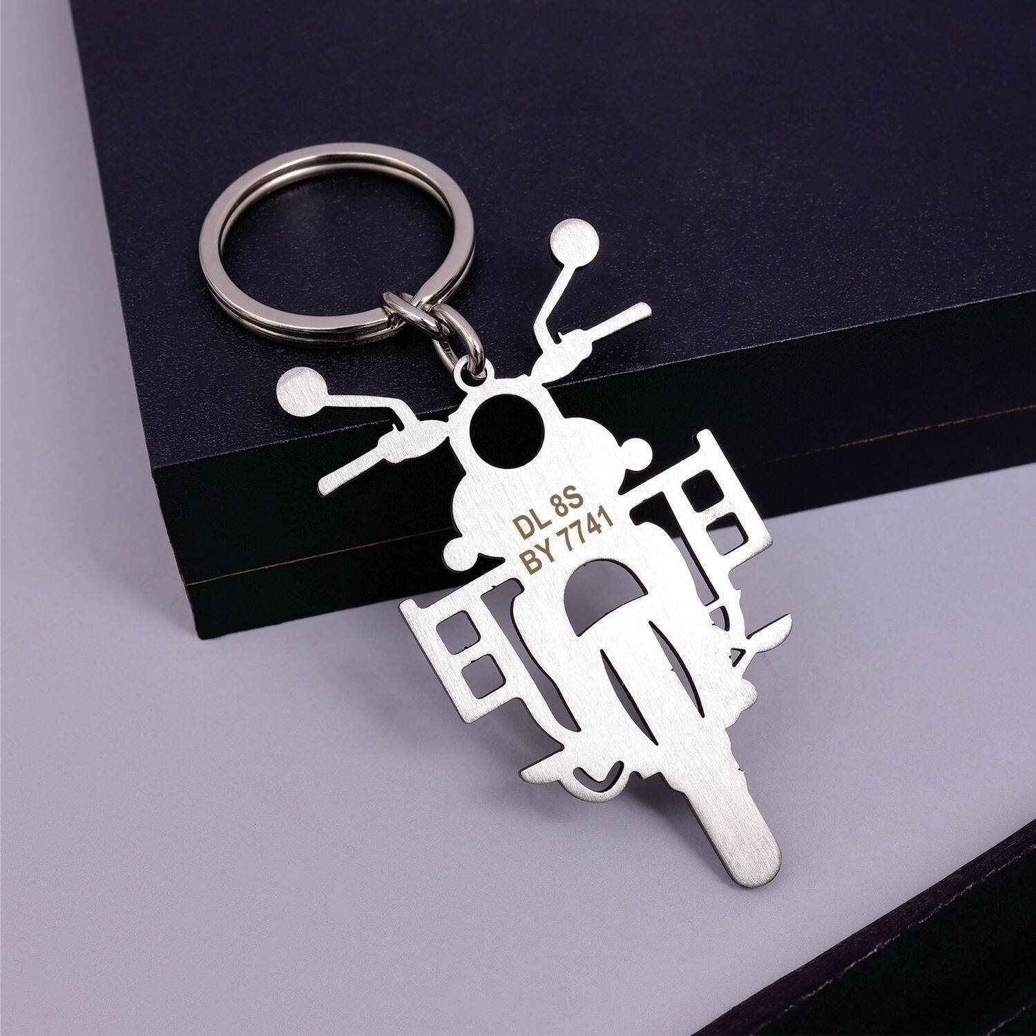 Shiny BikeMate Personalized Keychain |