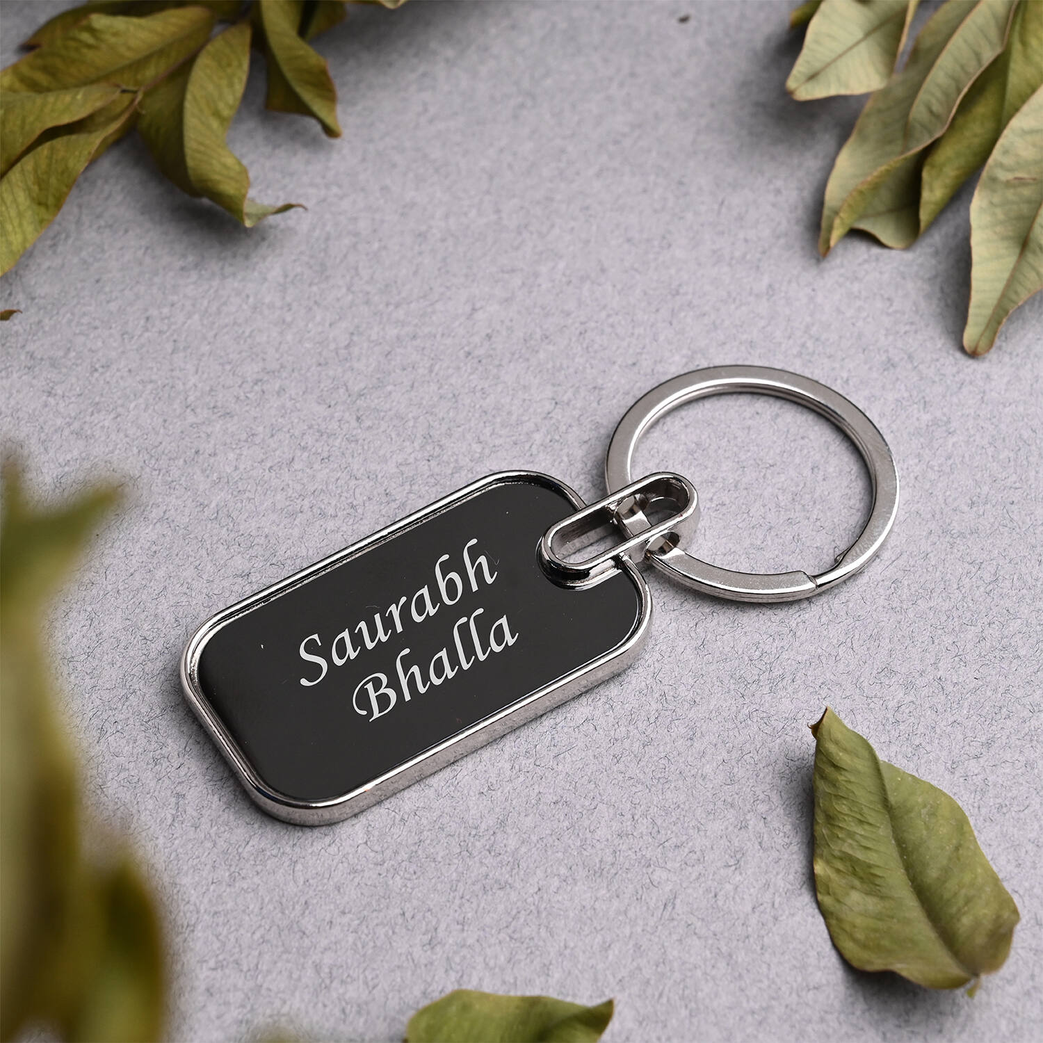 Personalised Name Keychain in Rectangle Shape |