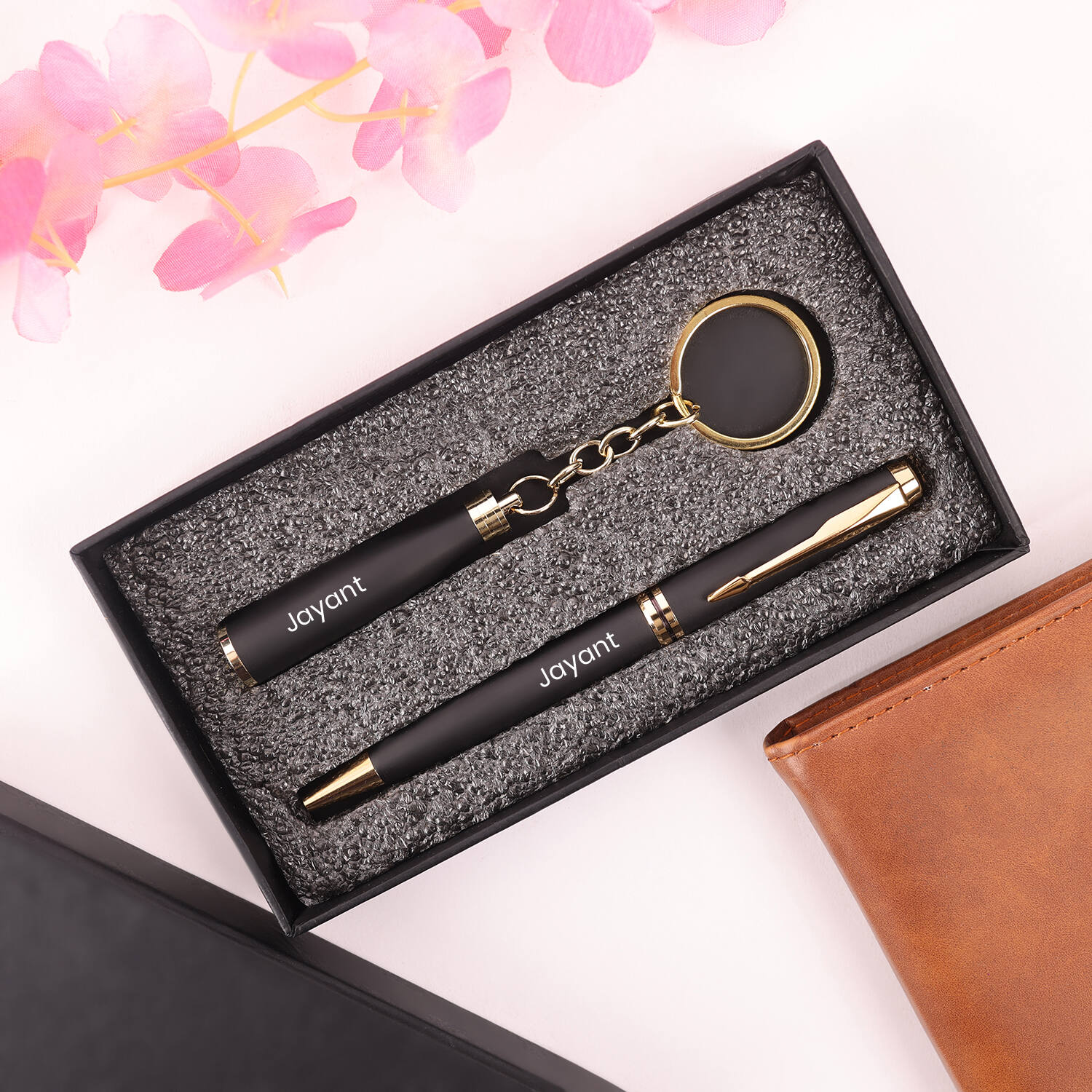 Personalised Pen and Key Chain Set |