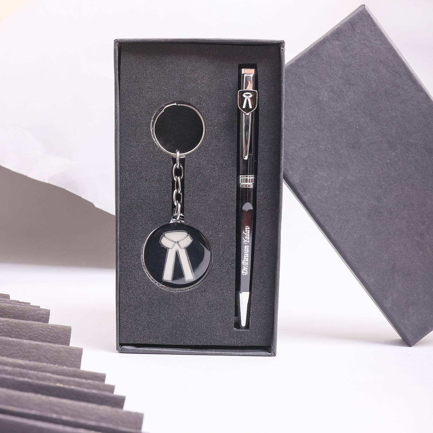 Personalized Advocate Keychain And Pen Combo |