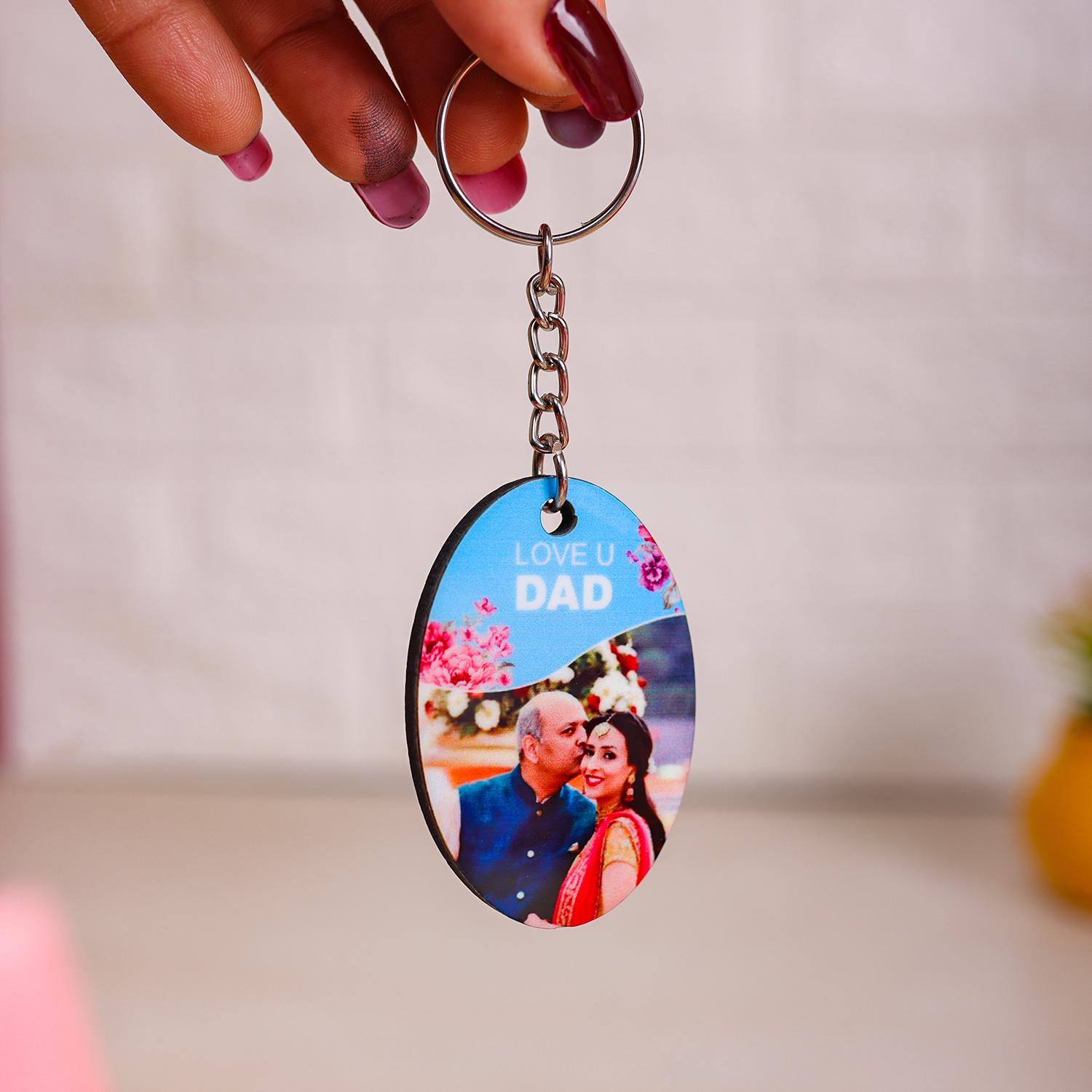 Love You Dad Personalized Key Chain |
