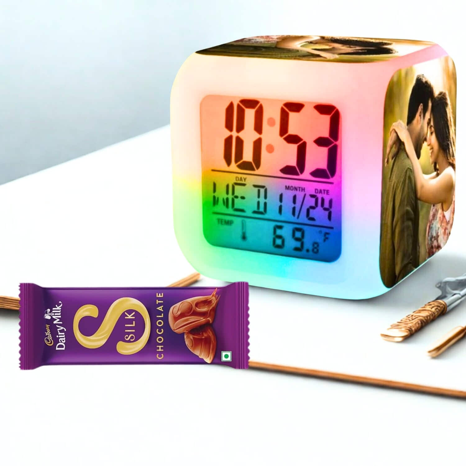 Personalised Alarm Clock Gift Combo |