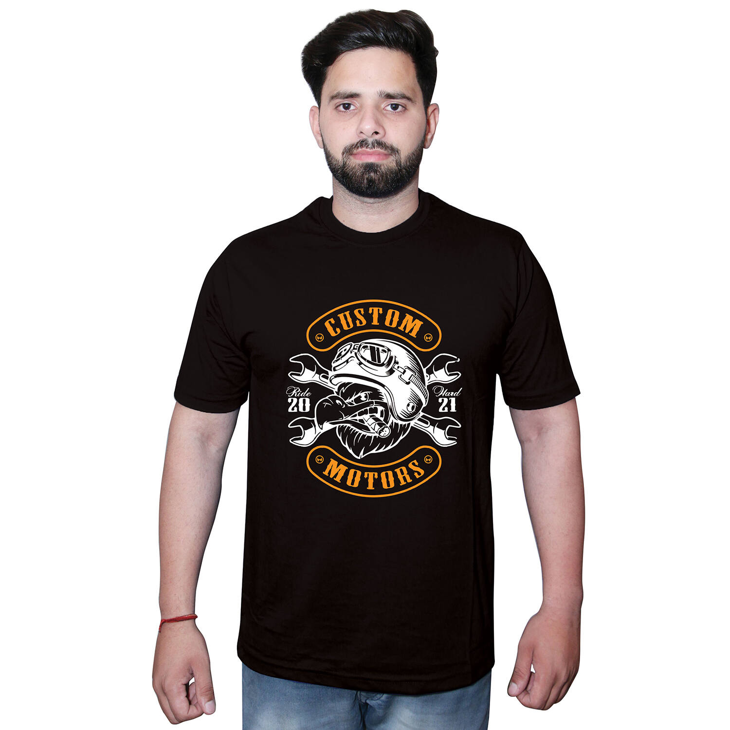 Round Neck Custom Motor Tshirt |