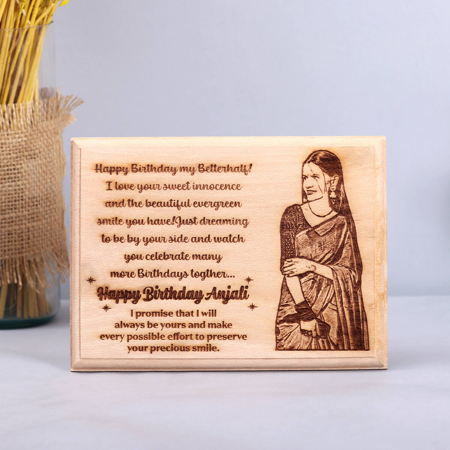 Personalised Wooden Love Plank |