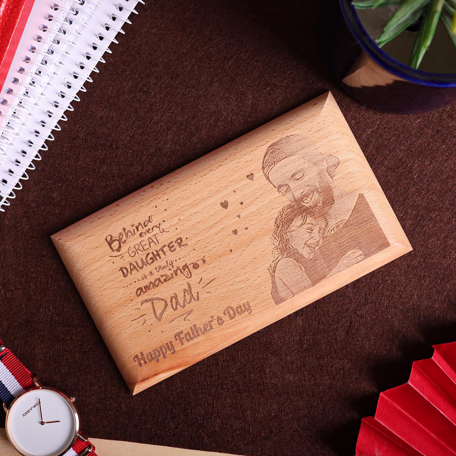 Amazing Fathers Day Wooden Photo Plaque |