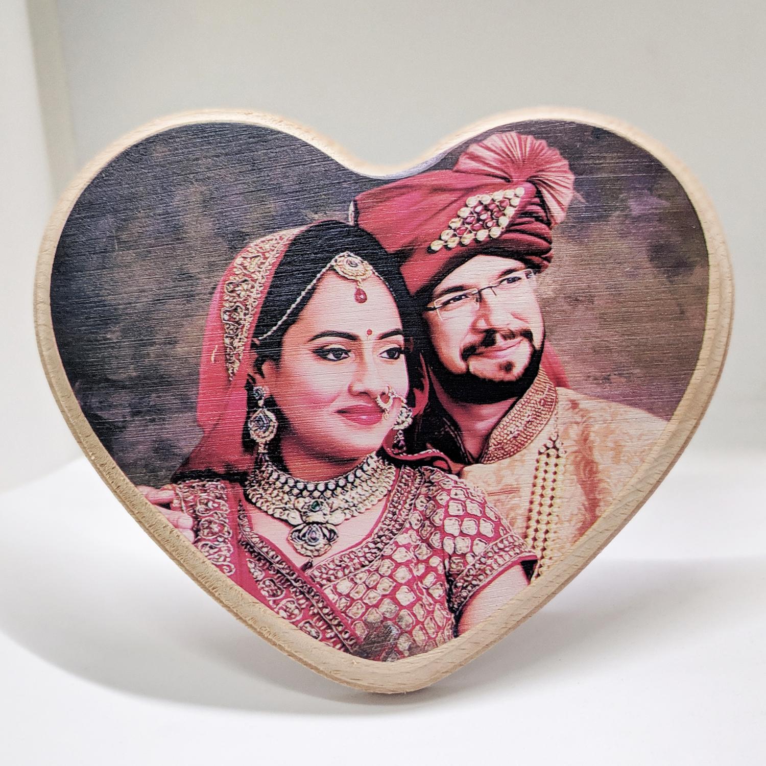 Wooden Plaque Heart Shape Big |