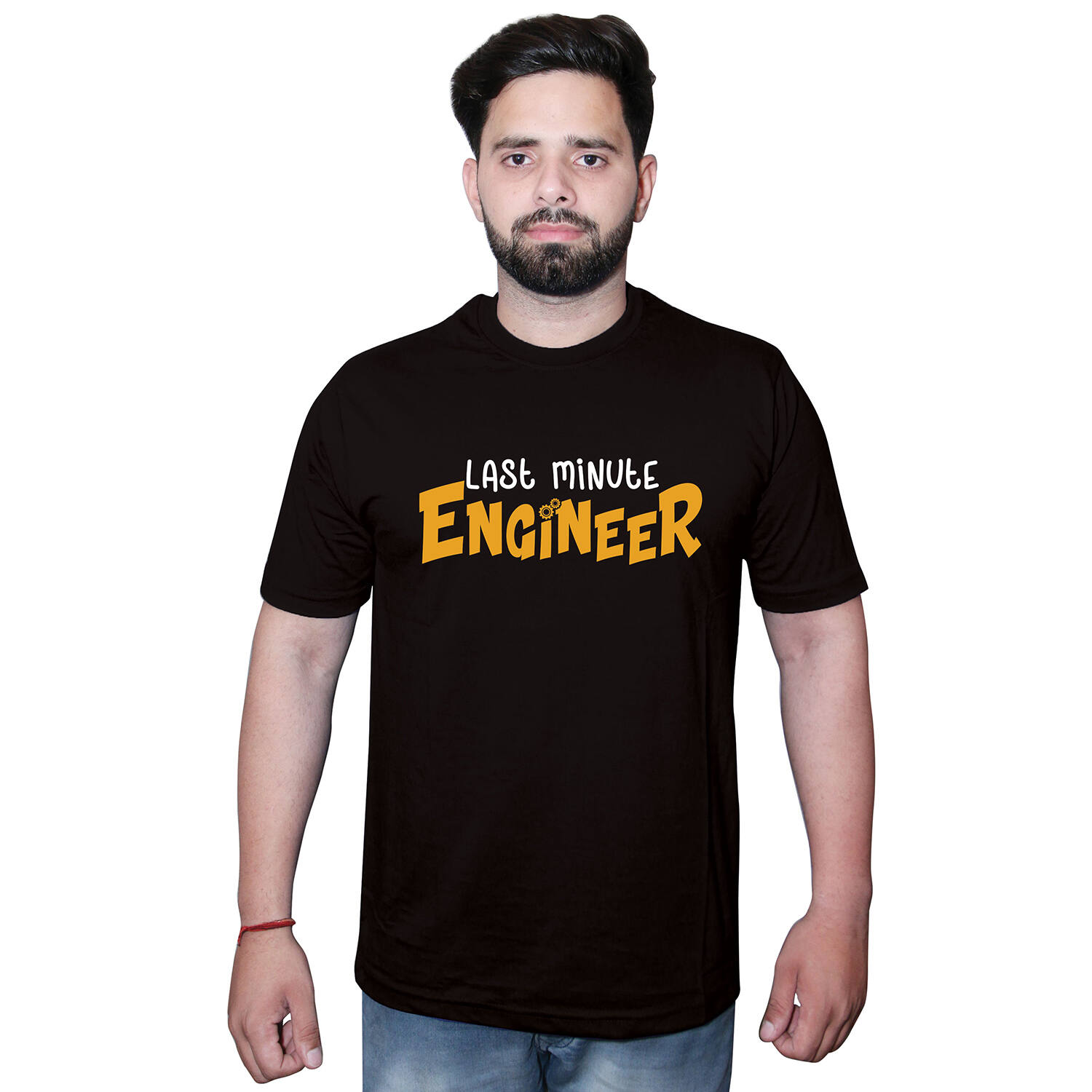 Lastminute Engineer Printed Black Tshirt |