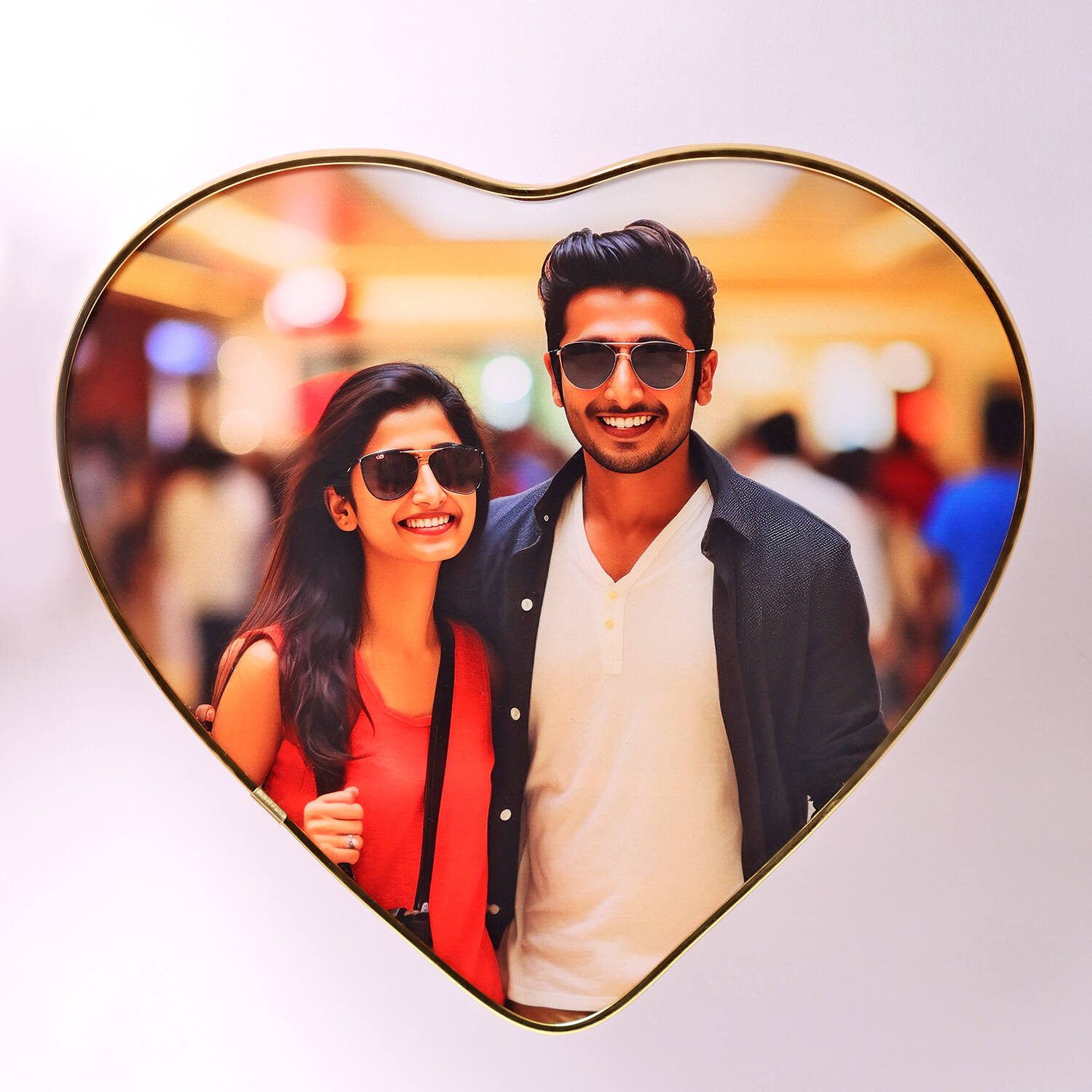 Heart Print Keepsake Photo Frame |