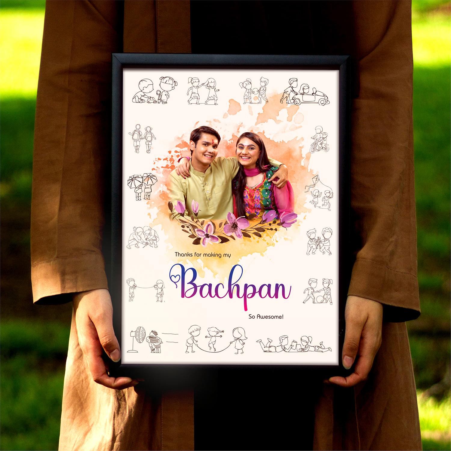Beautiful Bachpan Personalized Frame |