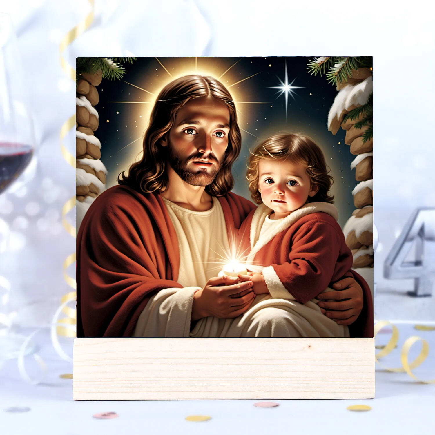 Holy Christmas Photo Frame |