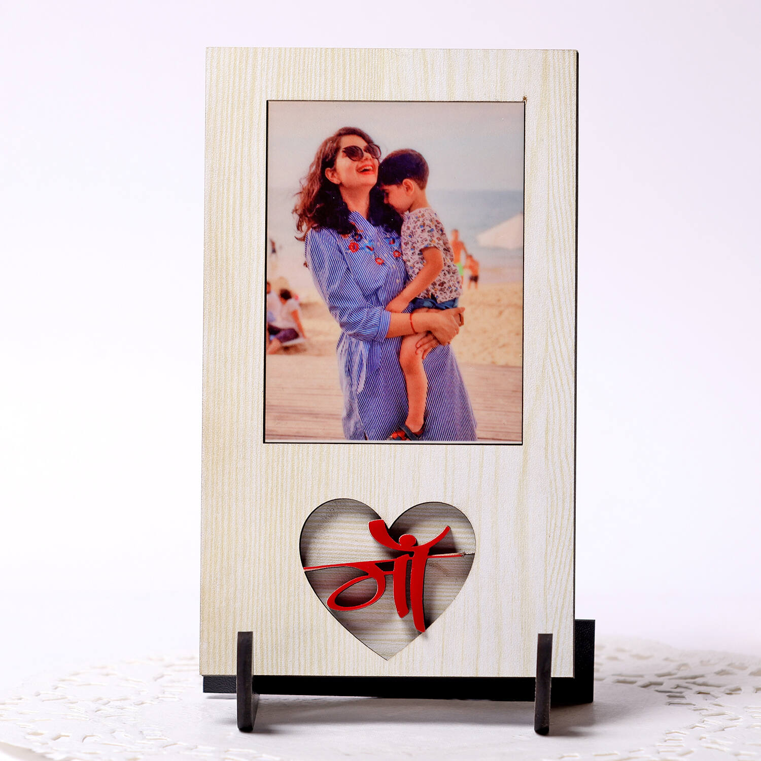 Maa Heart Wooden Frame |