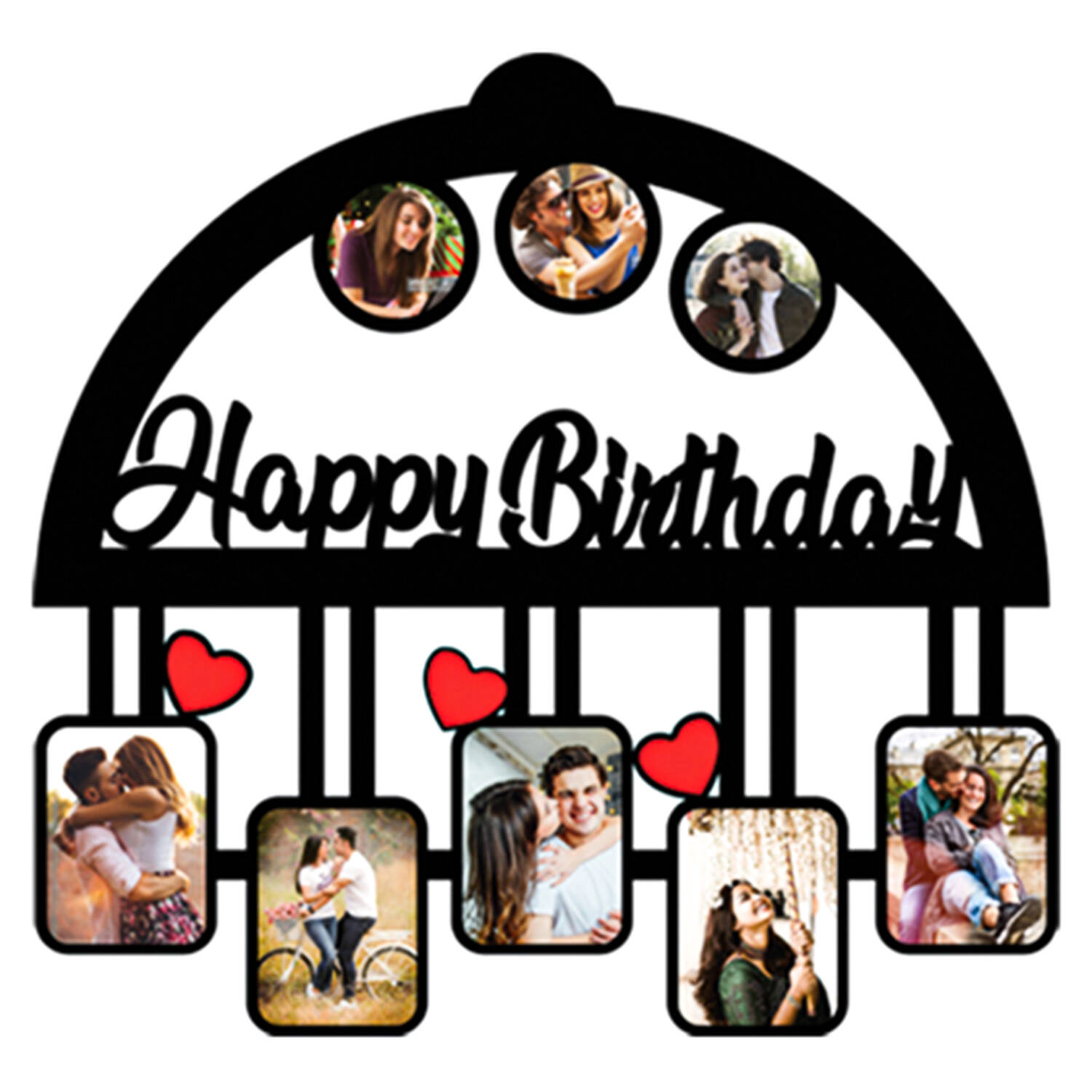 Happy Birthday Customized Wall Hanging Photo Frame |