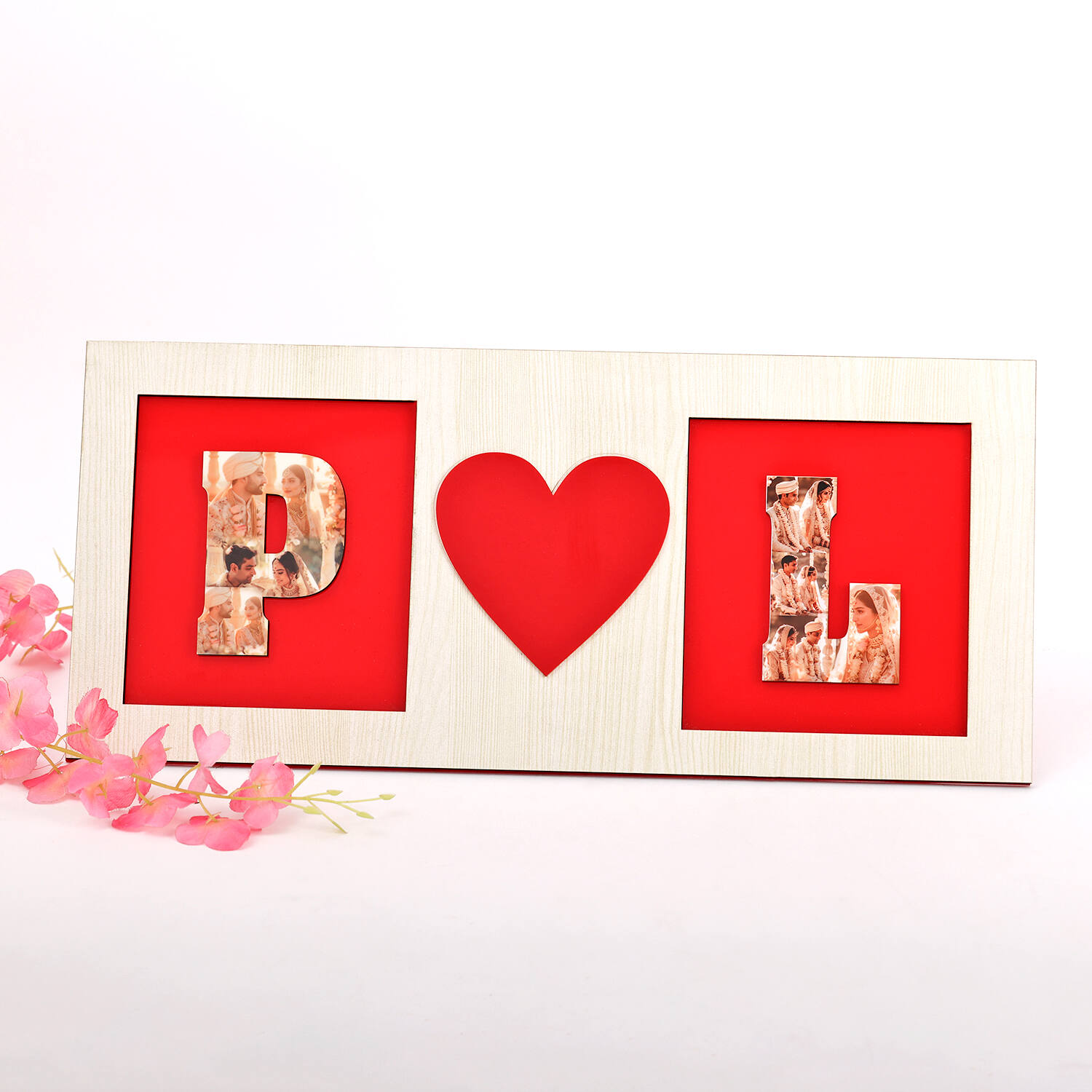 Personalised Alphabet Couple Valentines Frame |