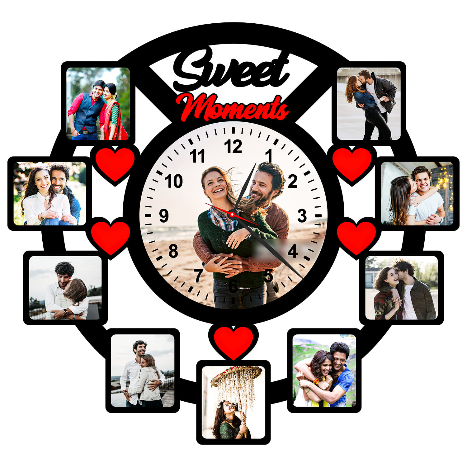 Themed And Printed Sweet Moments Clock |