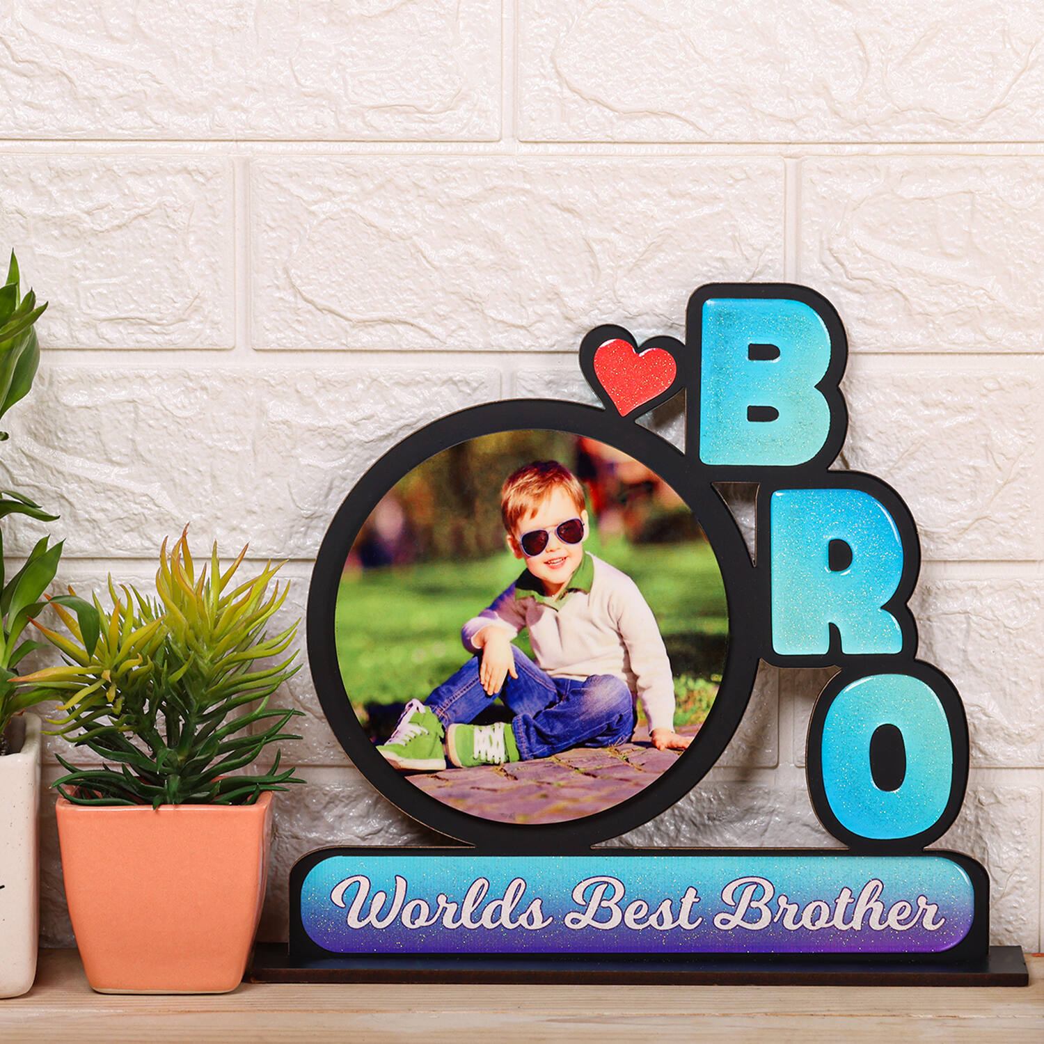World Best Bro Resin Art Frame |