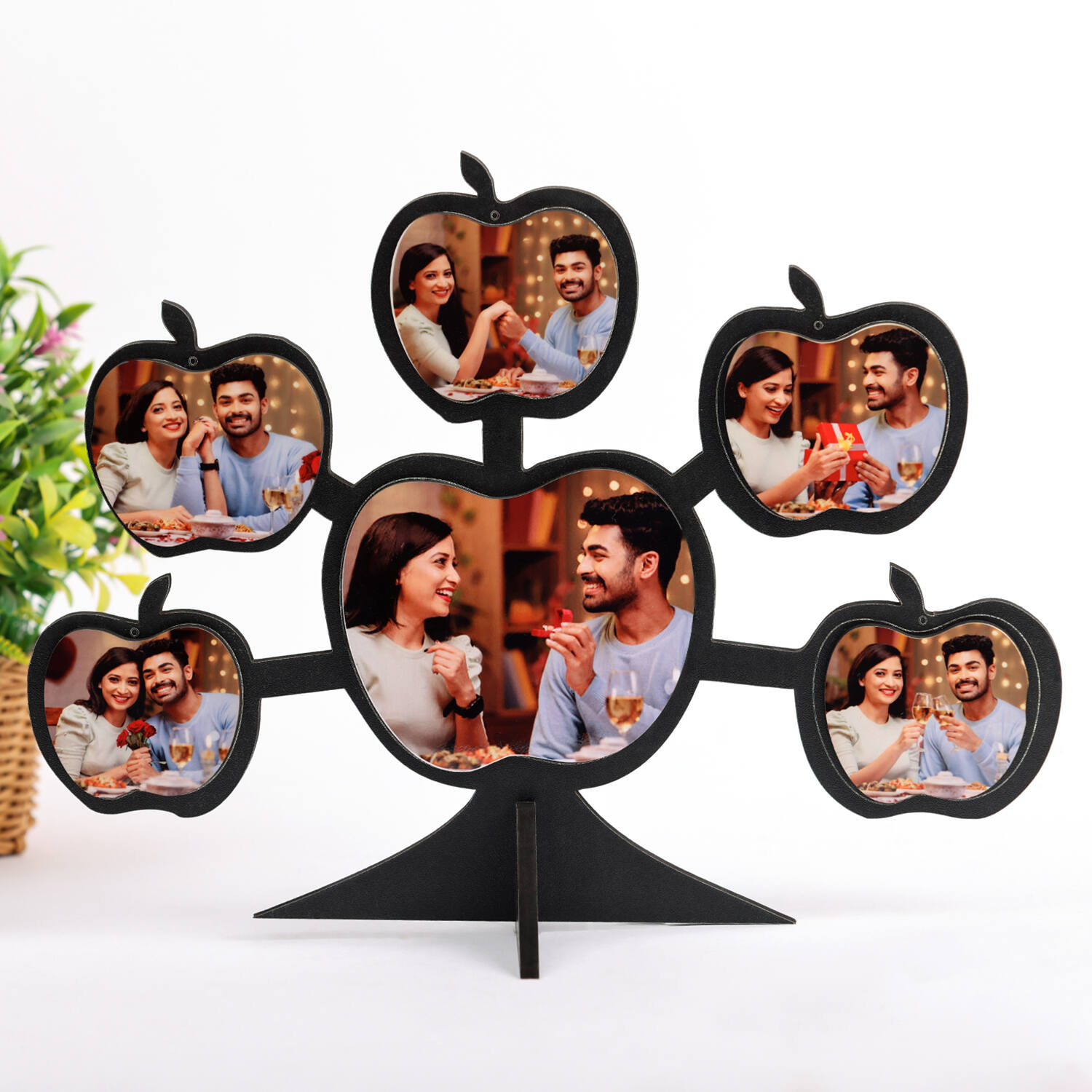 Personalised Apple Shape Valentines Frame |