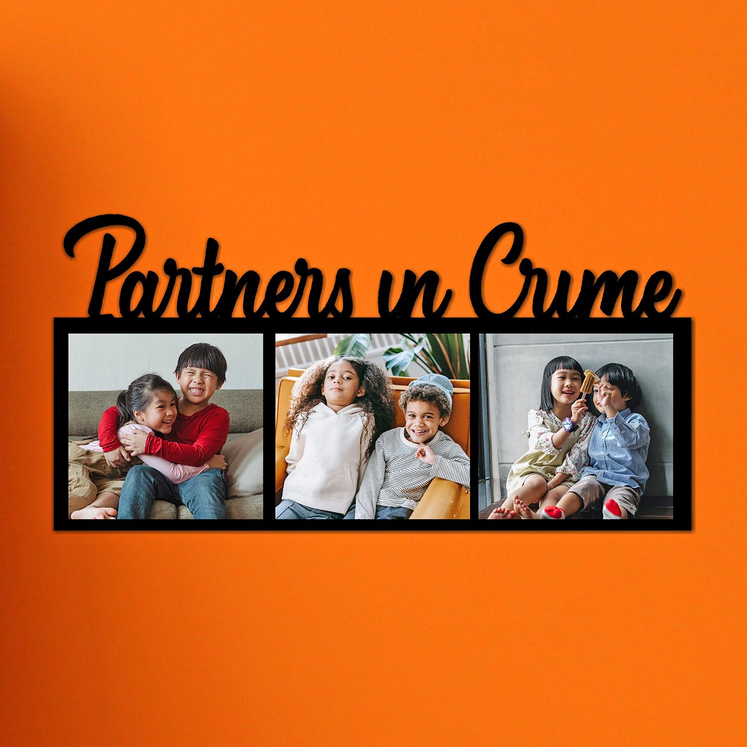 Partners In Crime Personalized Wall Frame |