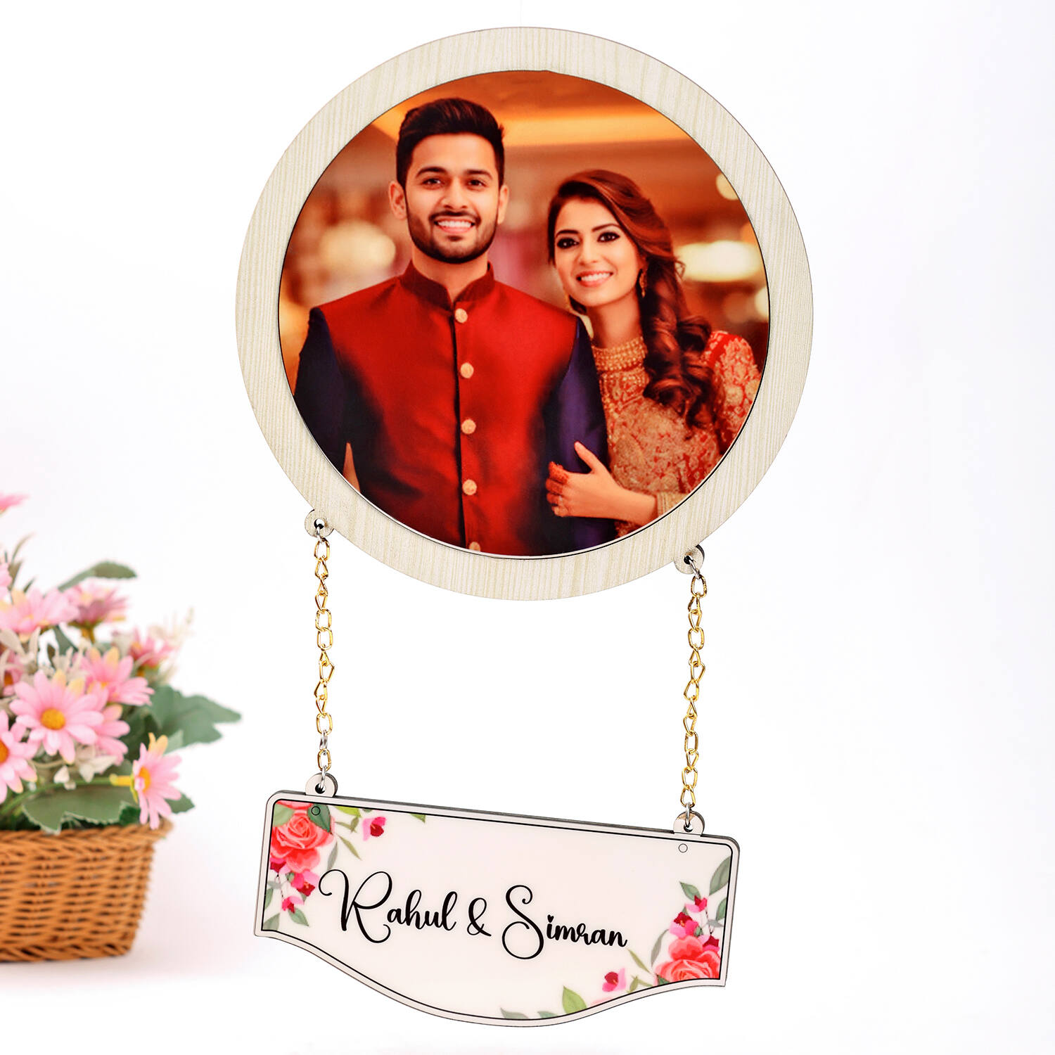 Personalised Photo Hanging Name Plate |