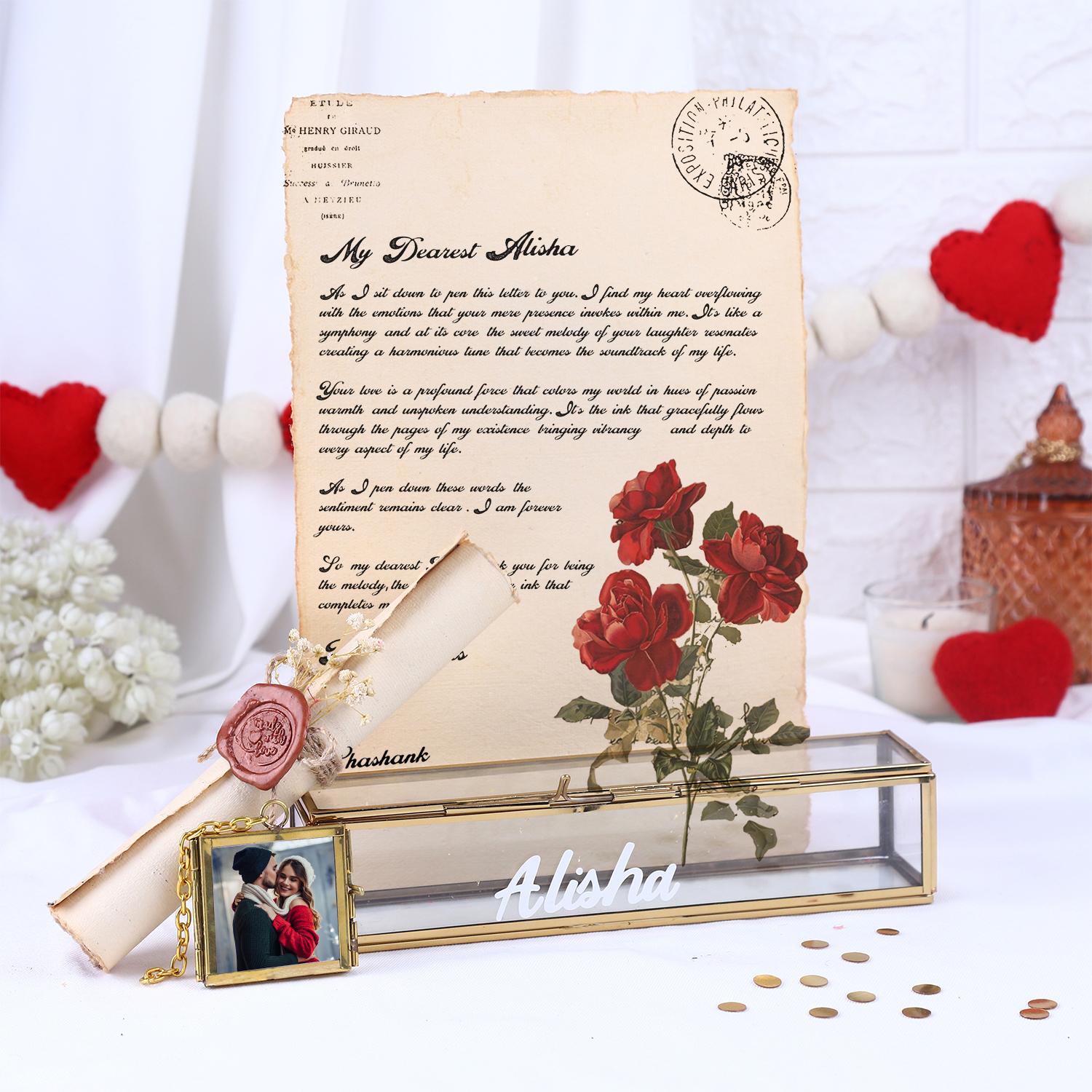 Personalized Valentine Special Scroll Letter |