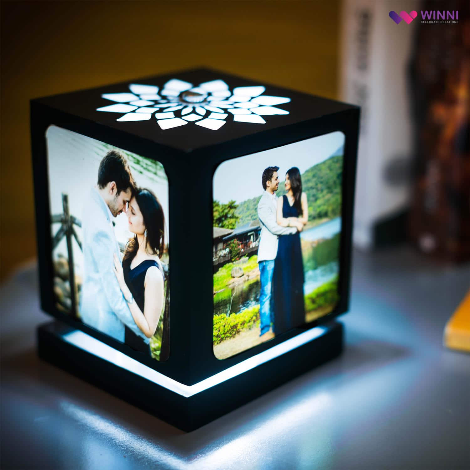 Pretty Rotating Personalized Lamp |