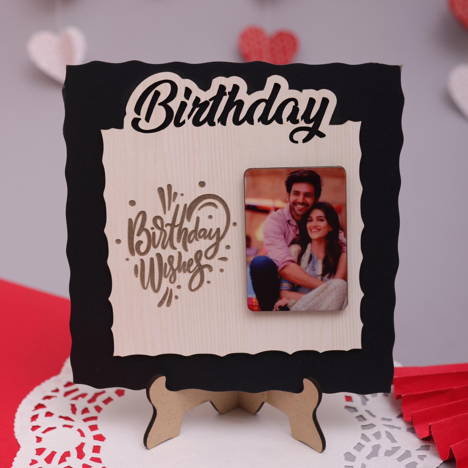 Engraved Birthday Wishes Frame |