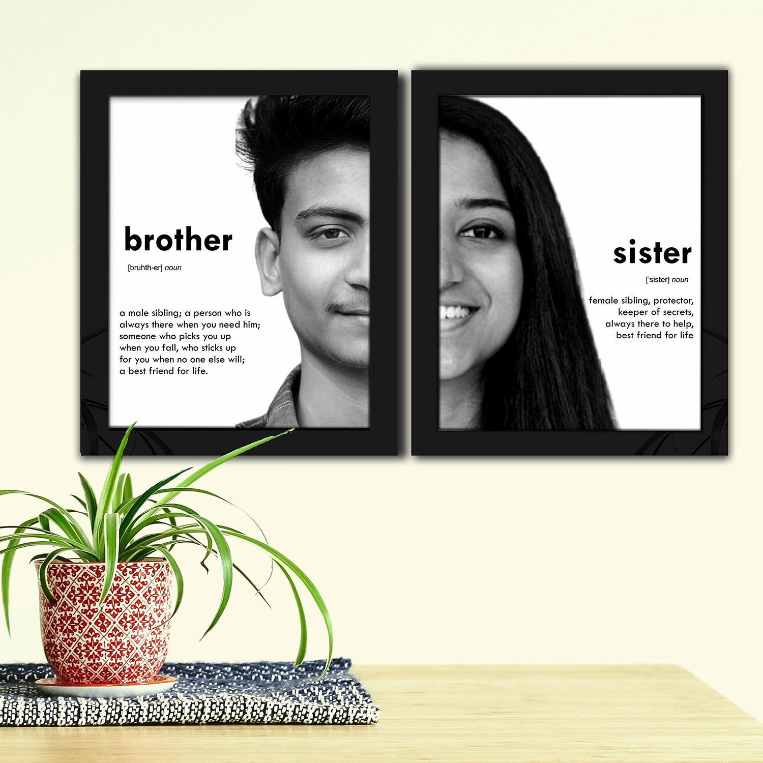 Meaningful Brother and Sister Photo Frame |